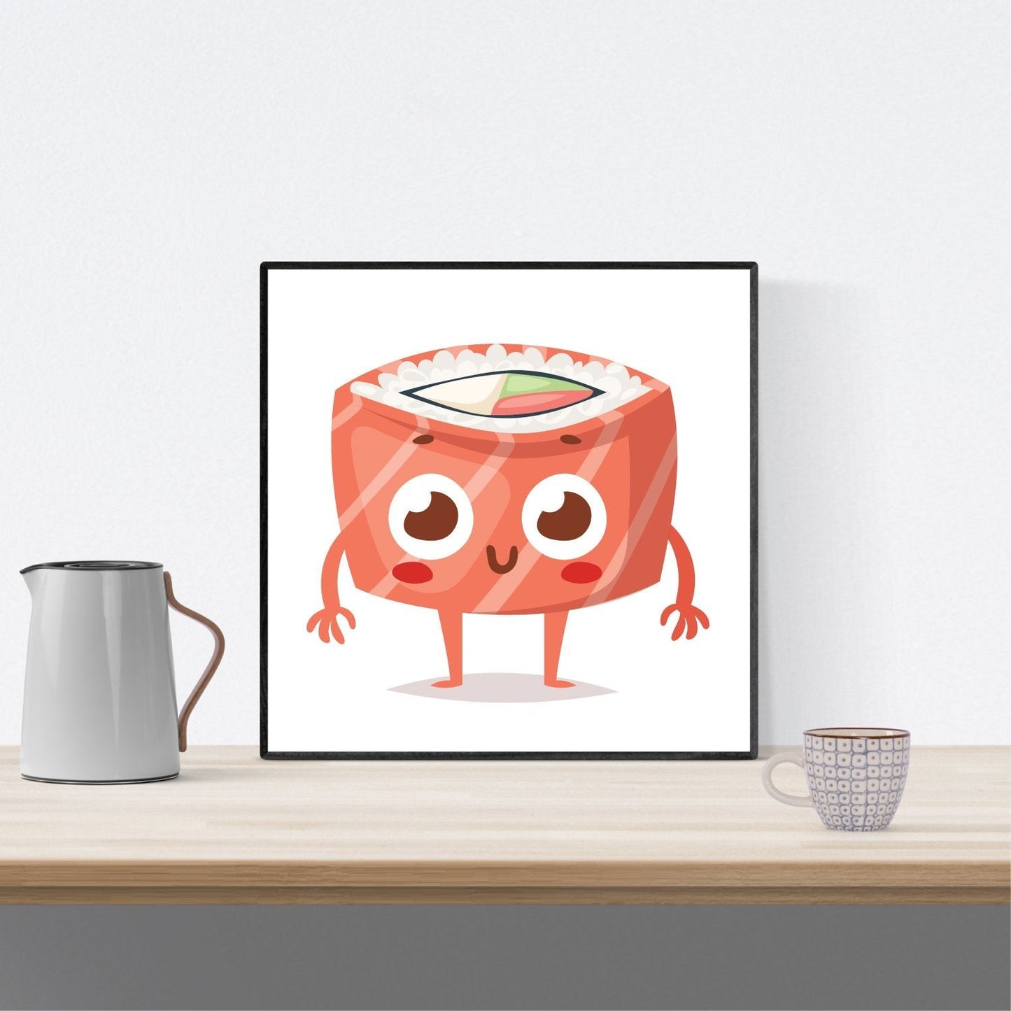 Set de Tres láminas Sushi. Pack de Tres láminas para enmarcar con imágenes de Sushi.-Artwork-Nacnic-Nacnic Estudio SL
