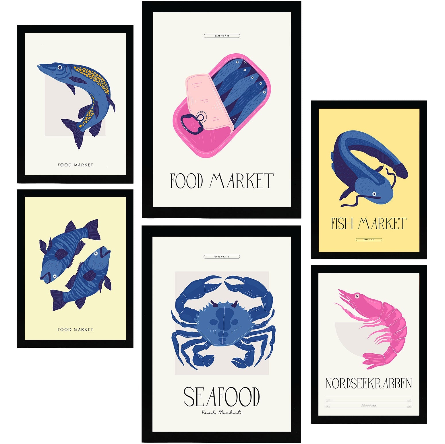 Food and Plants Posters. Seaside Market. Nature and Botany-Artwork-Nacnic-Nacnic Estudio SL