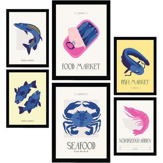 Food and Plants Posters. Seaside Market. Nature and Botany-Artwork-Nacnic-Nacnic Estudio SL