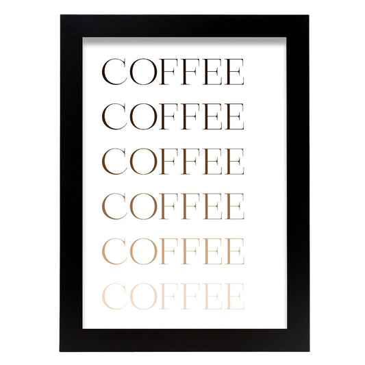 Lamina artistica decorativa con ilustración de Coffee estilo Mensaje inspiracional-Artwork-Nacnic-Nacnic Estudio SL