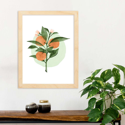 Lámina Botánica acuarela 7. Pósters con ilustraciones de plantas y flores en estilo acuarela.-Artwork-Nacnic-Nacnic Estudio SL