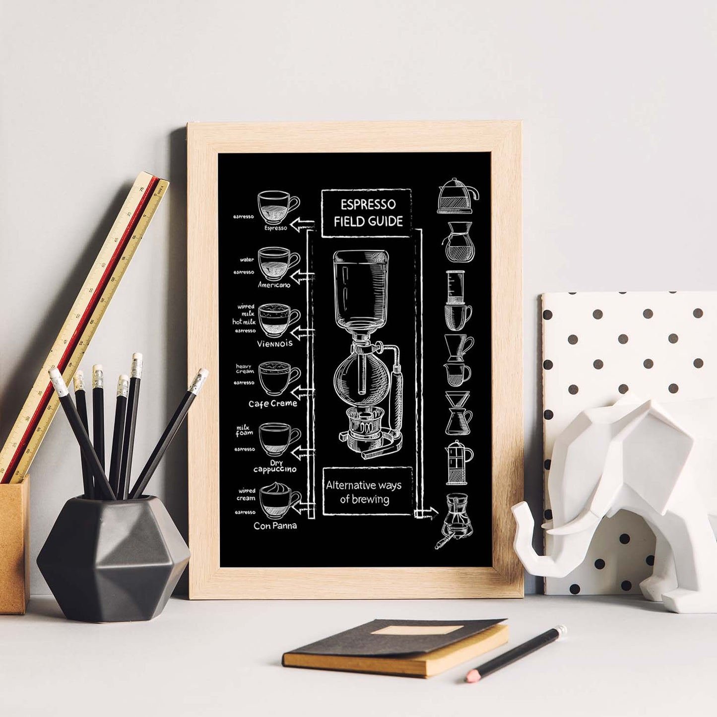 Láminas de café. Poster con diseño Espresso.-Artwork-Nacnic-Nacnic Estudio SL