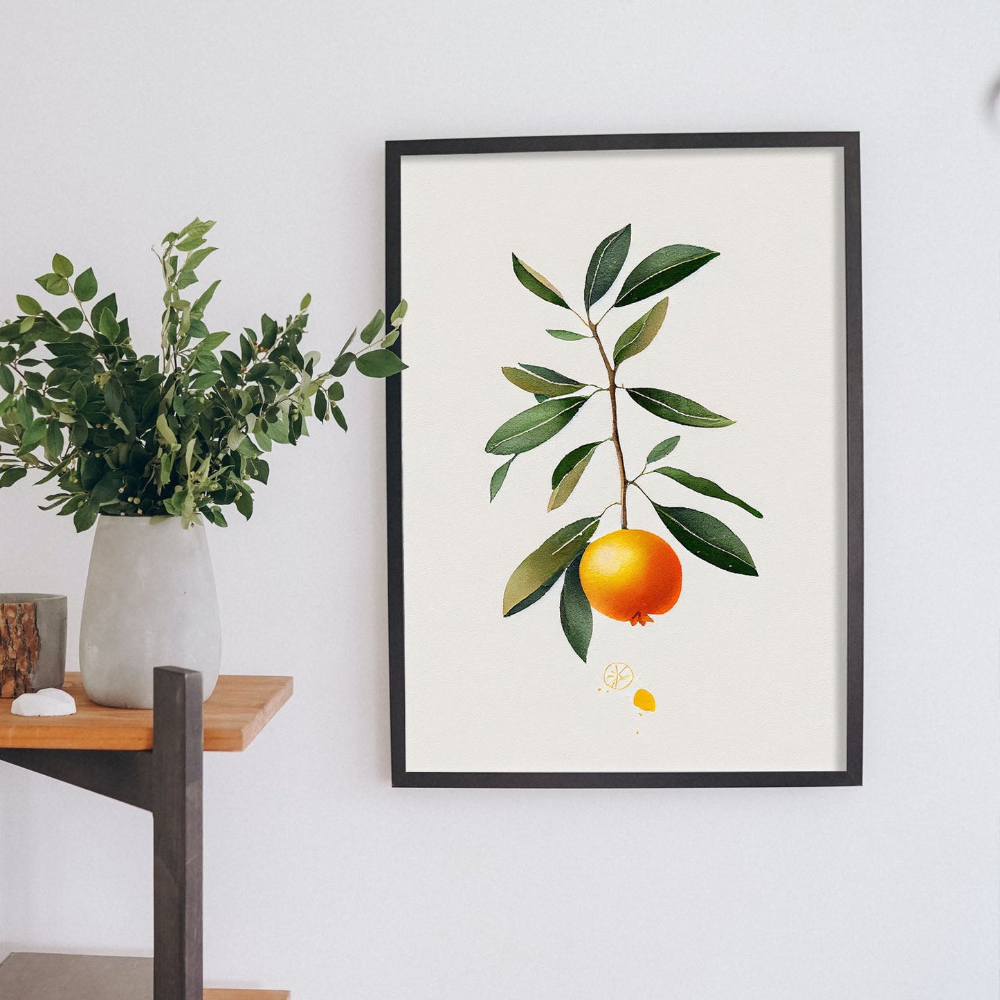 Nacnic minimalist Kumquat_1. Aesthetic Wall Art Prints for Bedroom or Living Room Design.-Artwork-Nacnic-A4-Sin Marco-Nacnic Estudio SL