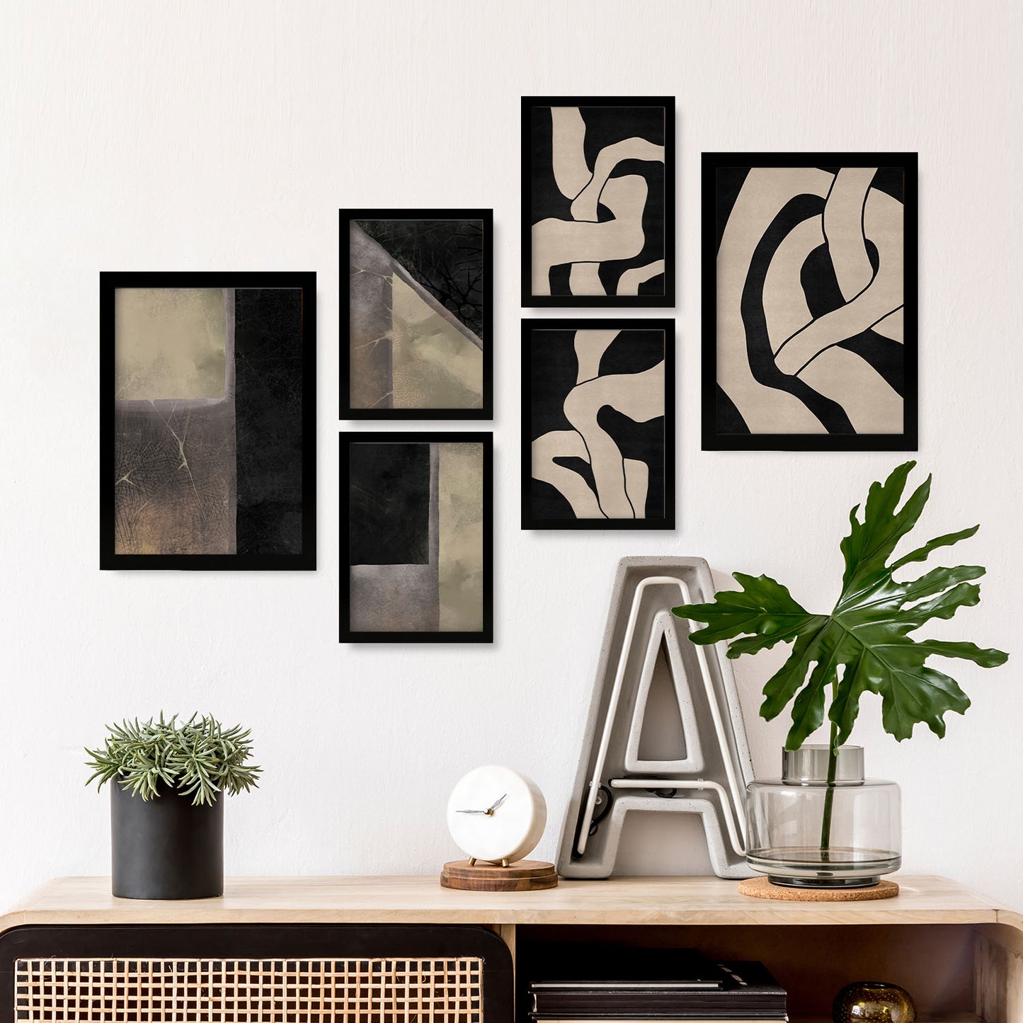 Nacnic Set de 6 Láminas de Arte Resúmenes Estéticos