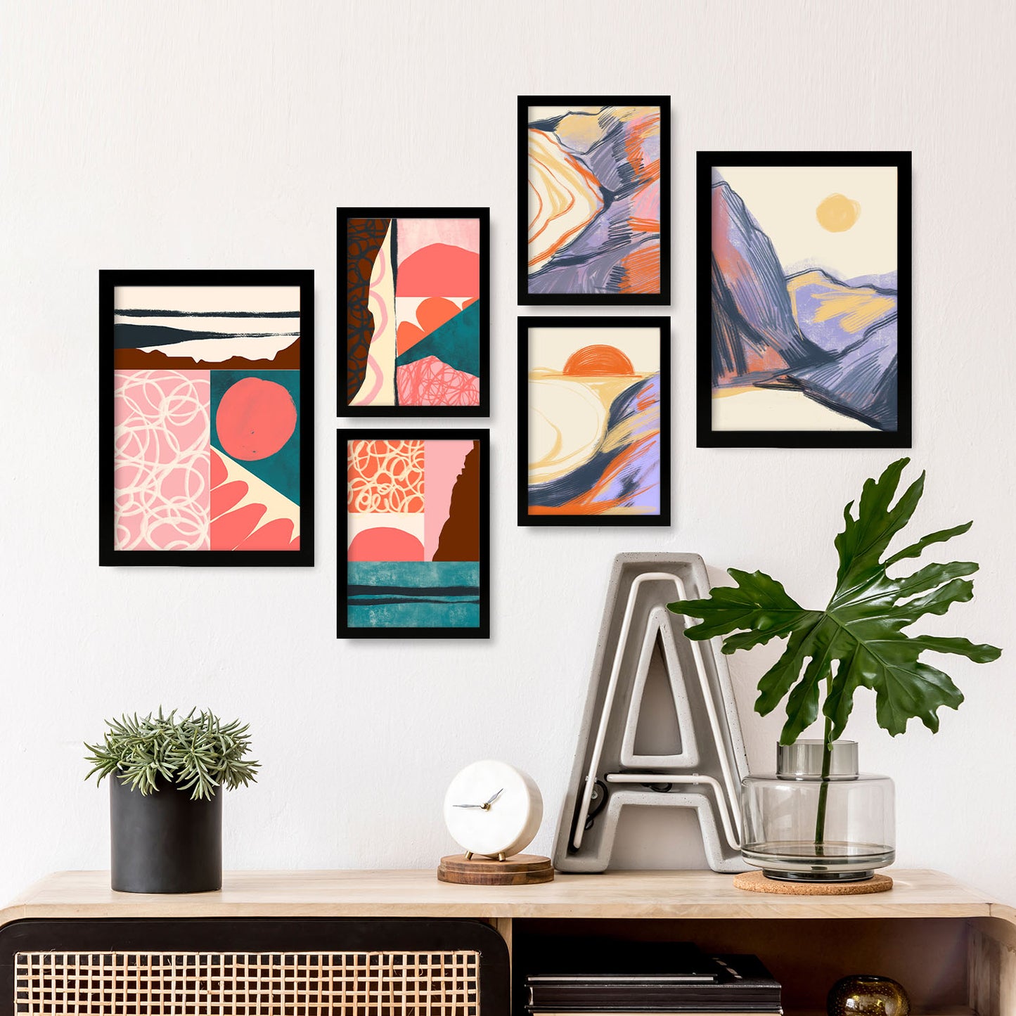 Set de 6 Posters Nacnic de Naturaleza y Paisajes Estéticos
