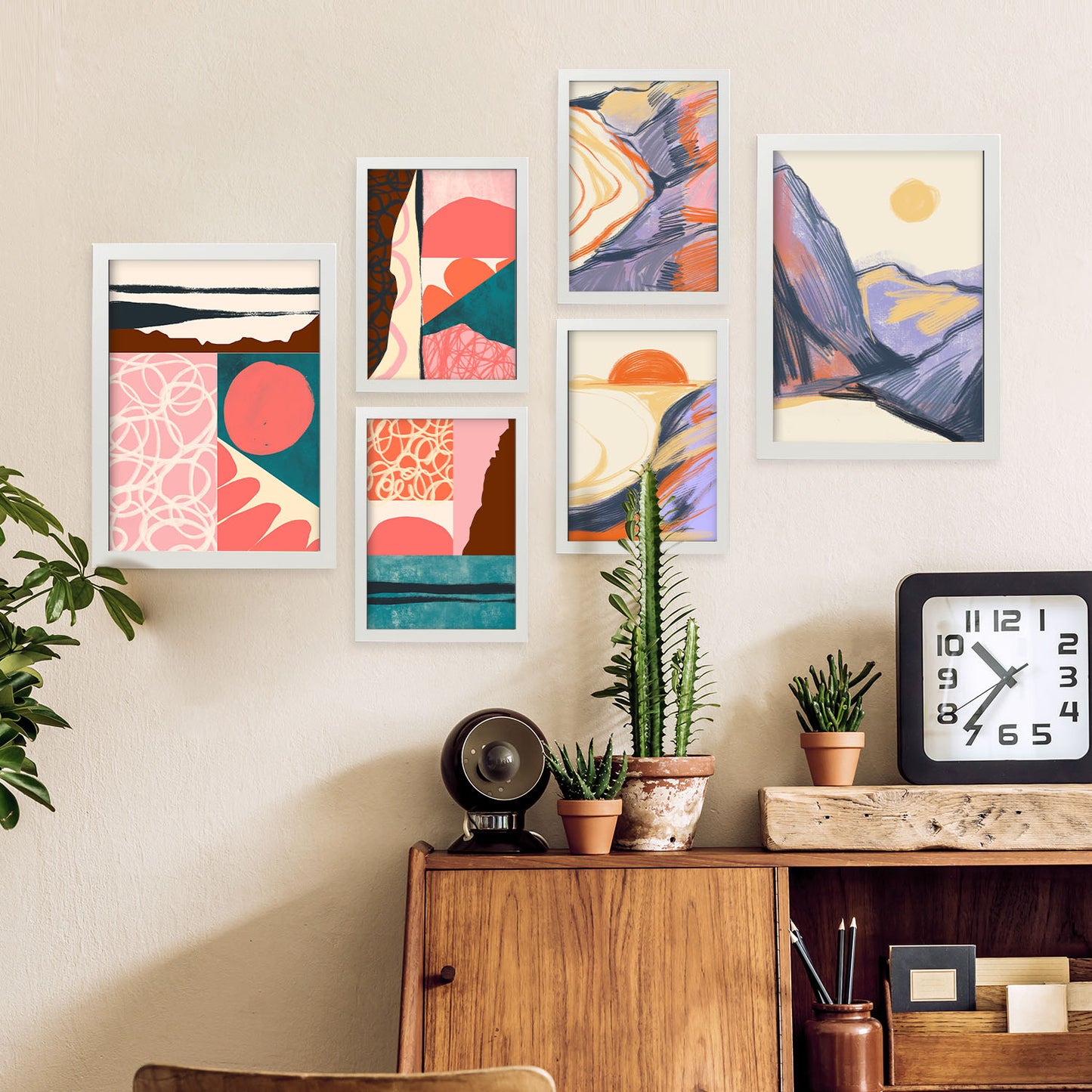 Set de 6 Posters Nacnic de Naturaleza y Paisajes Estéticos