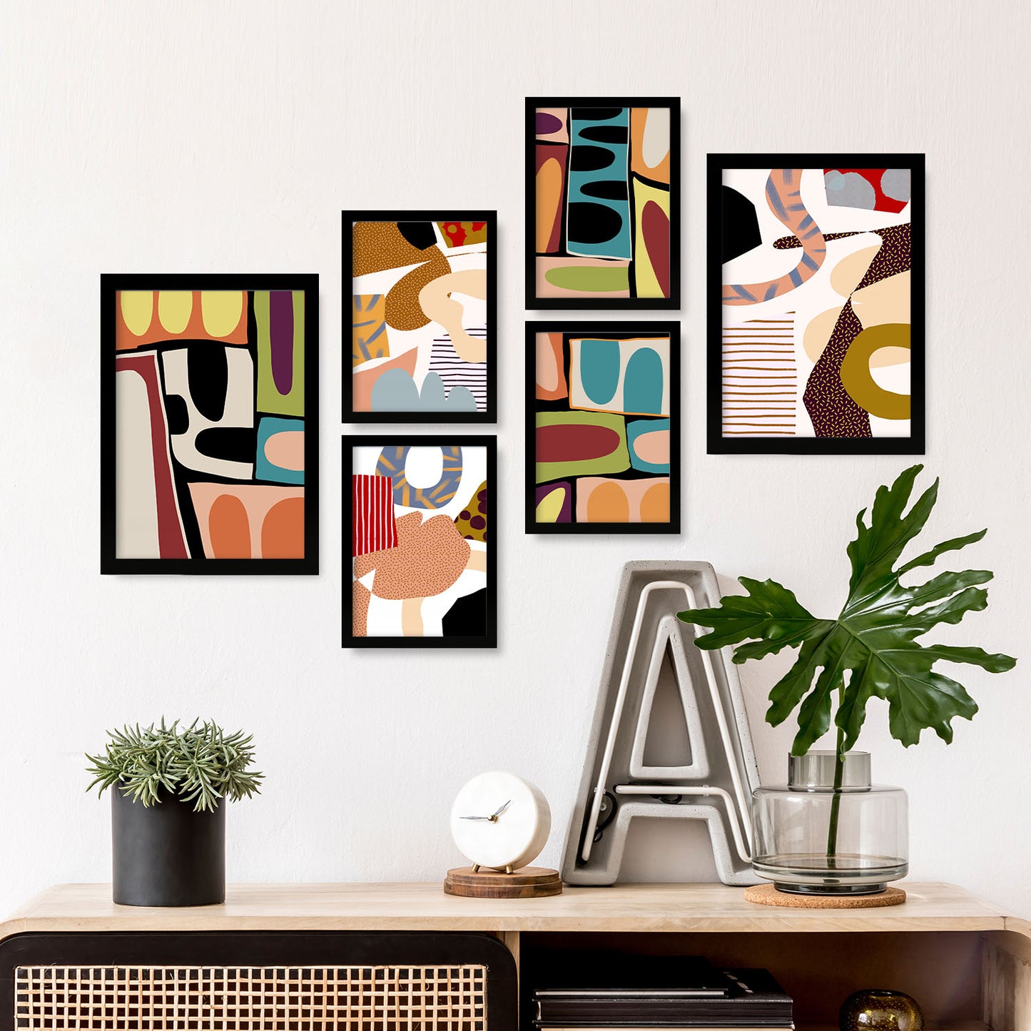 Nacnic Set de 6 Posters Resúmenes Coloridos y Deslumbrantes