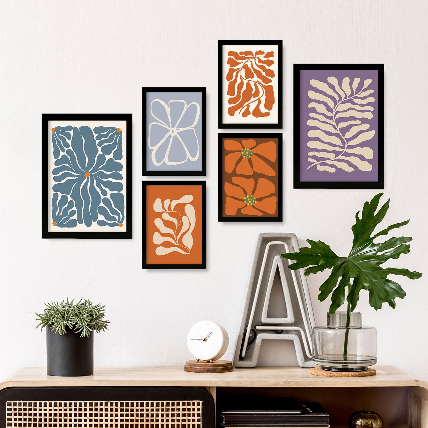 Nacnic Set de 6 Posters Inspirados en Matisse