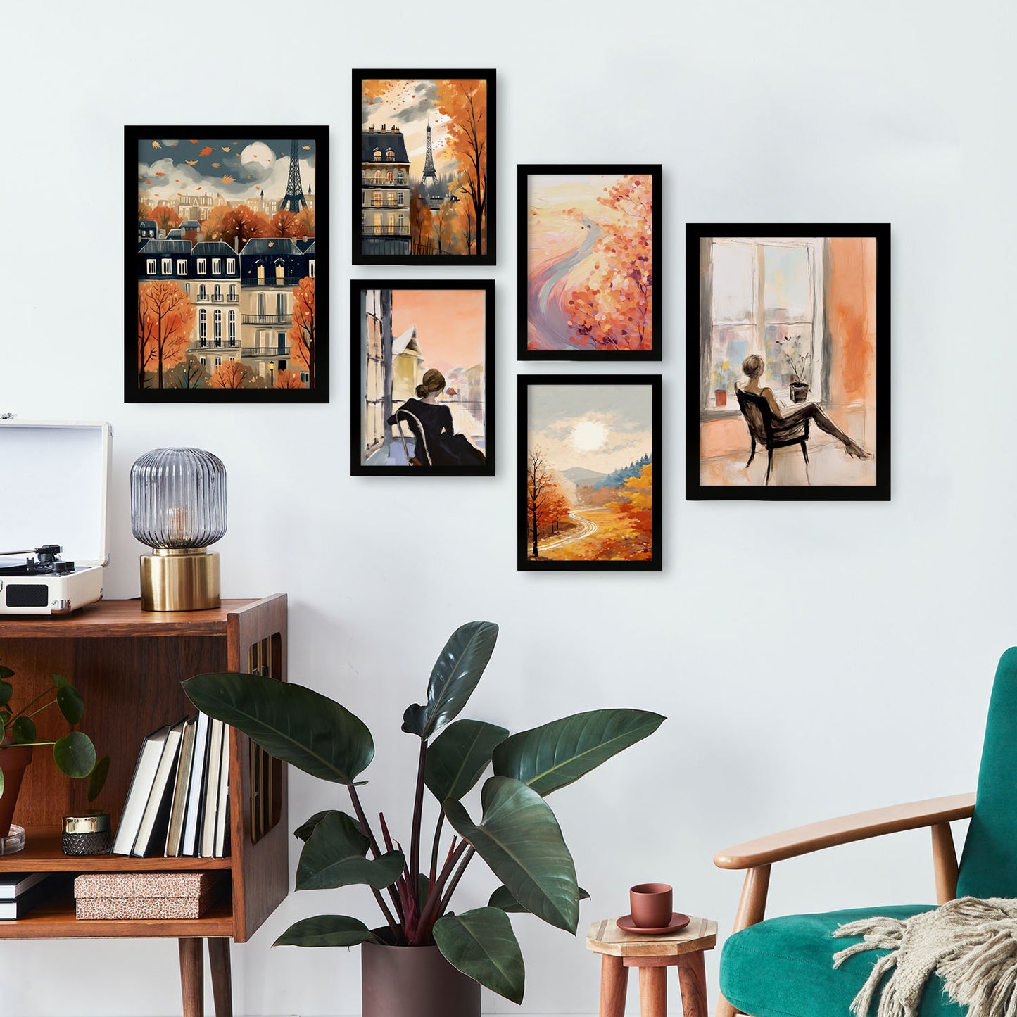 Nacnic Set de 6 Láminas de Damas Estampadas