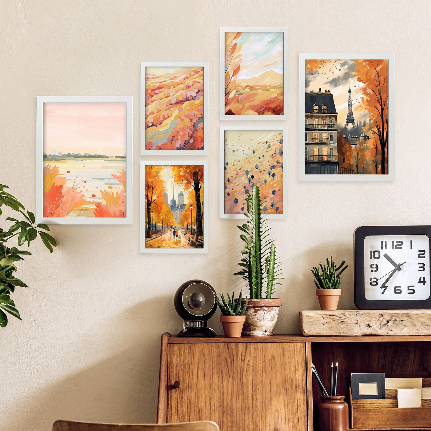 Set de 6 Láminas Nacnic de París Afueras