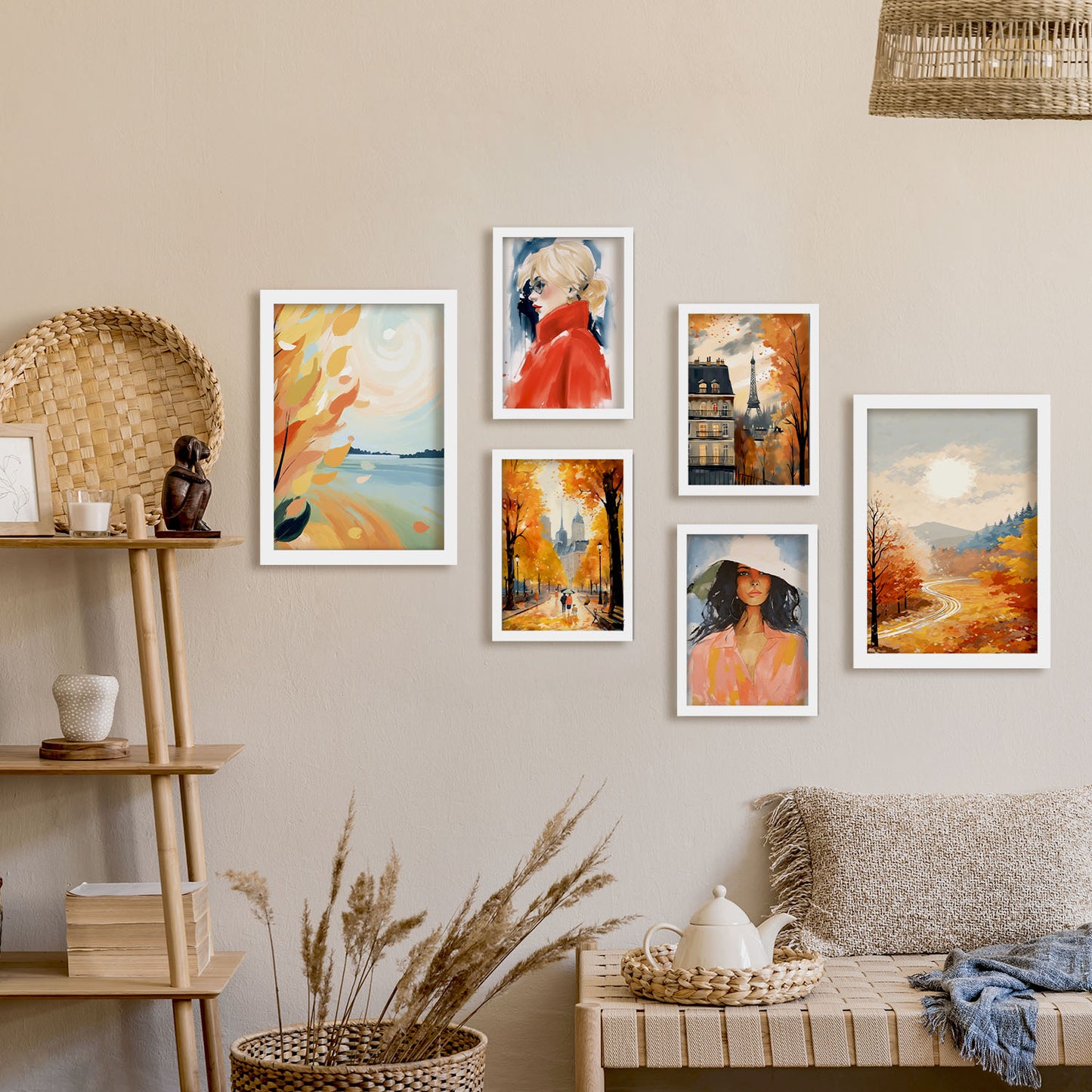 Nacnic Set de 6 Posters de buen tono en estampados decorativos estéticos