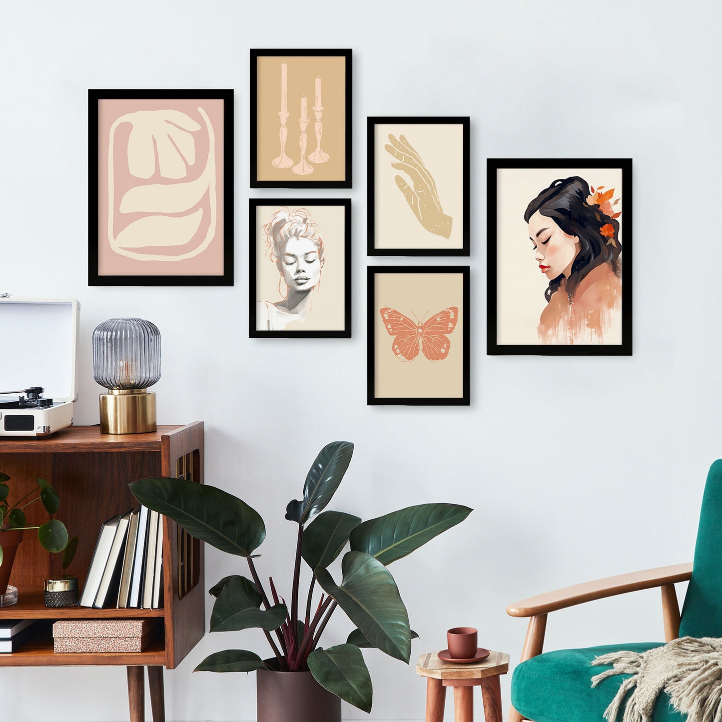 Nacnic Set de 6 Posters Estéticos de Damas