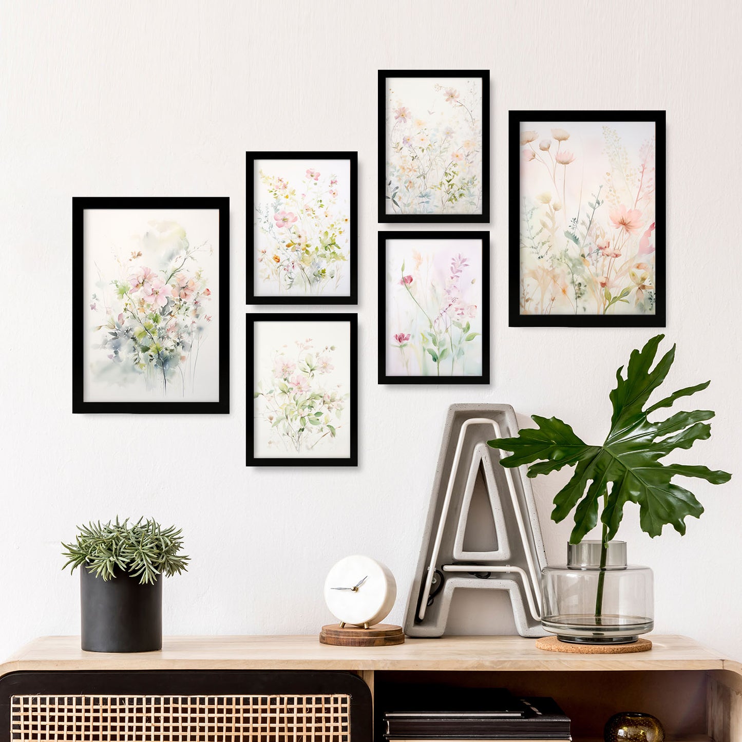 Nacnic Set de 6 Láminas Colección Floral