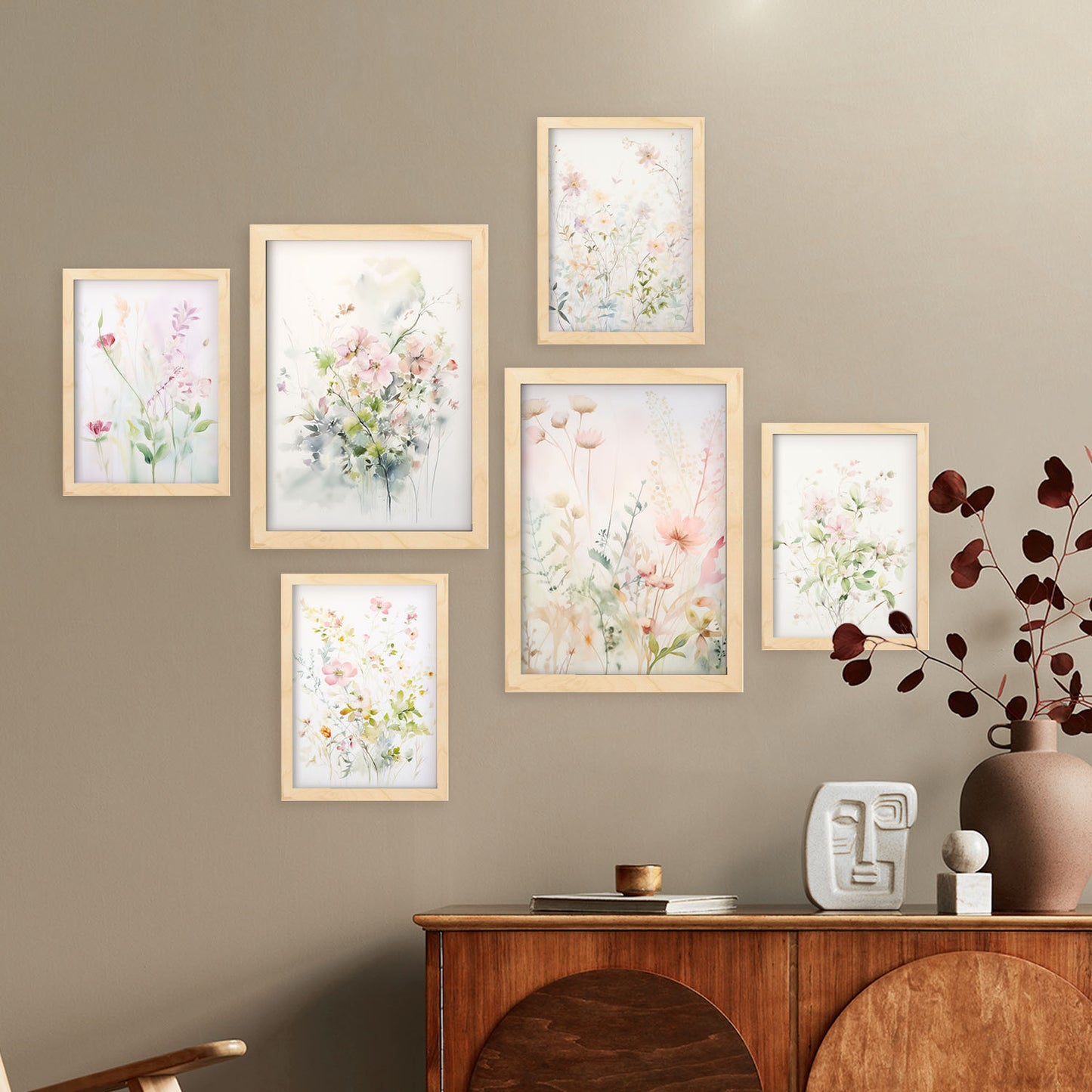 Nacnic Set de 6 Láminas Colección Floral