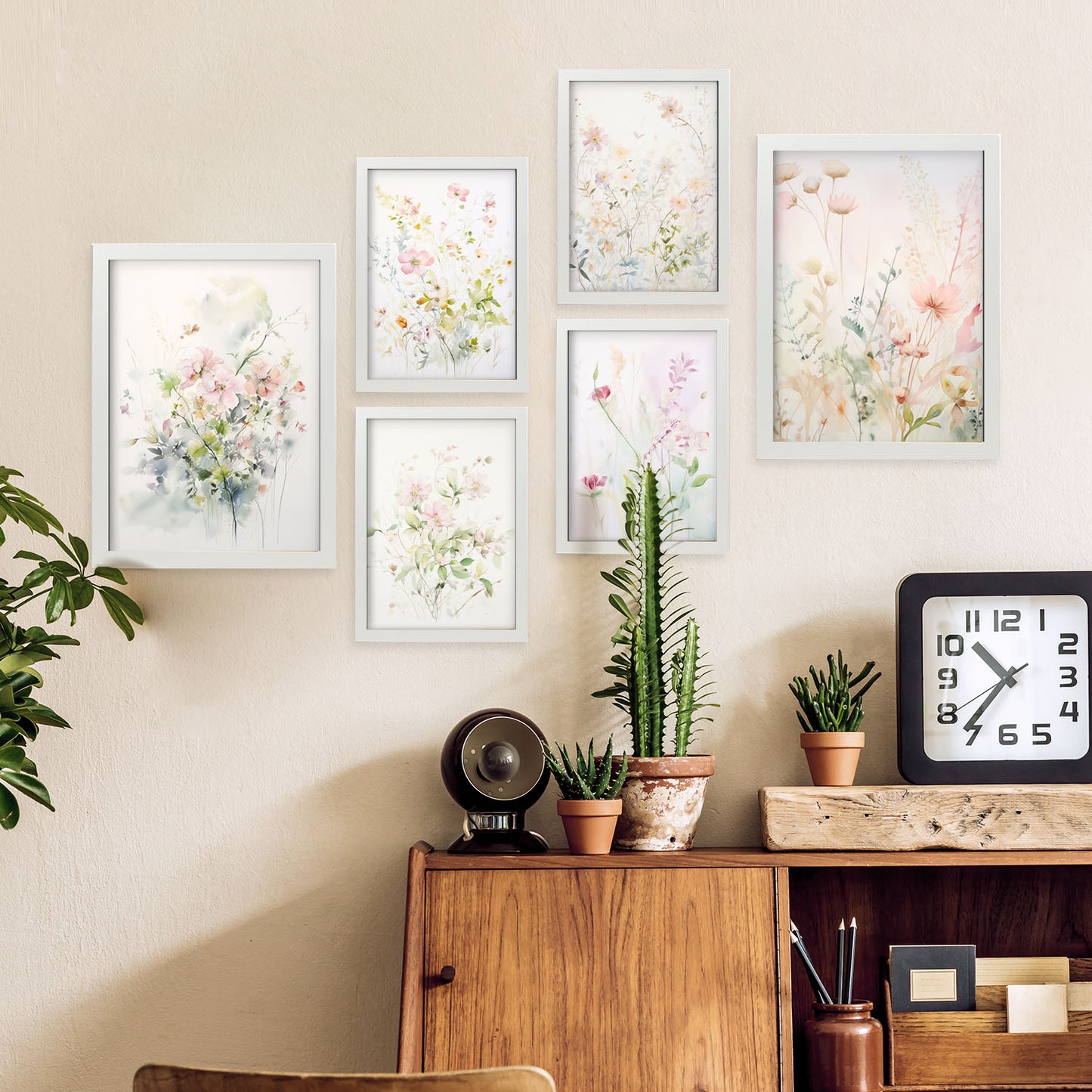 Nacnic Set de 6 Láminas Colección Floral
