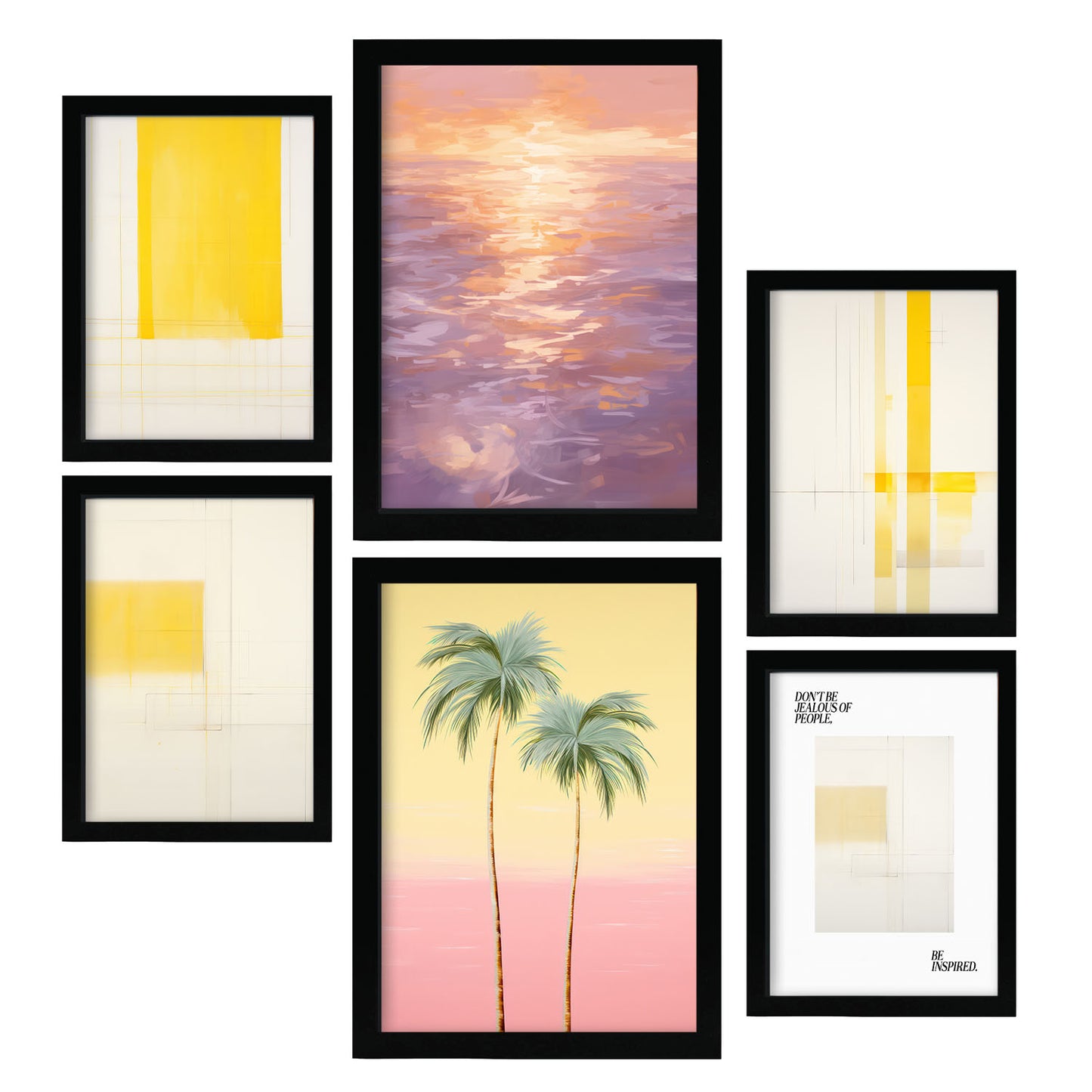 Conjunto de 6 Láminas Estilo Ecléctico de Nacnic - Paraíso de Verano