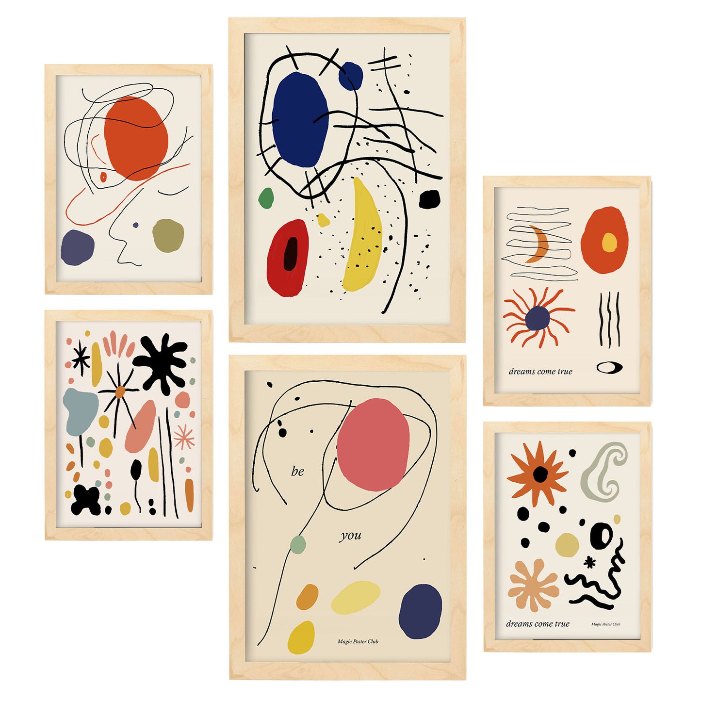 Nacnic Set de 6 Láminas de Picasso y Marisse Iso