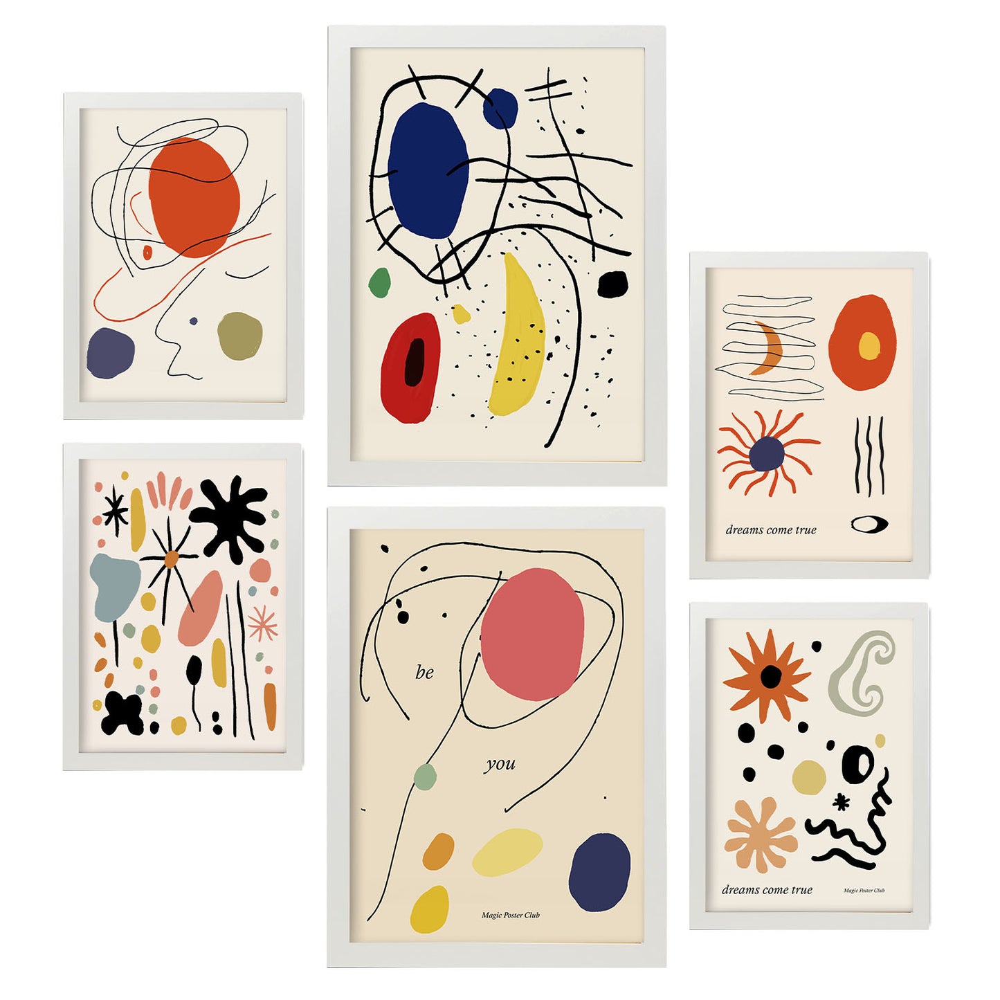 Nacnic Set de 6 Láminas de Picasso y Marisse Iso