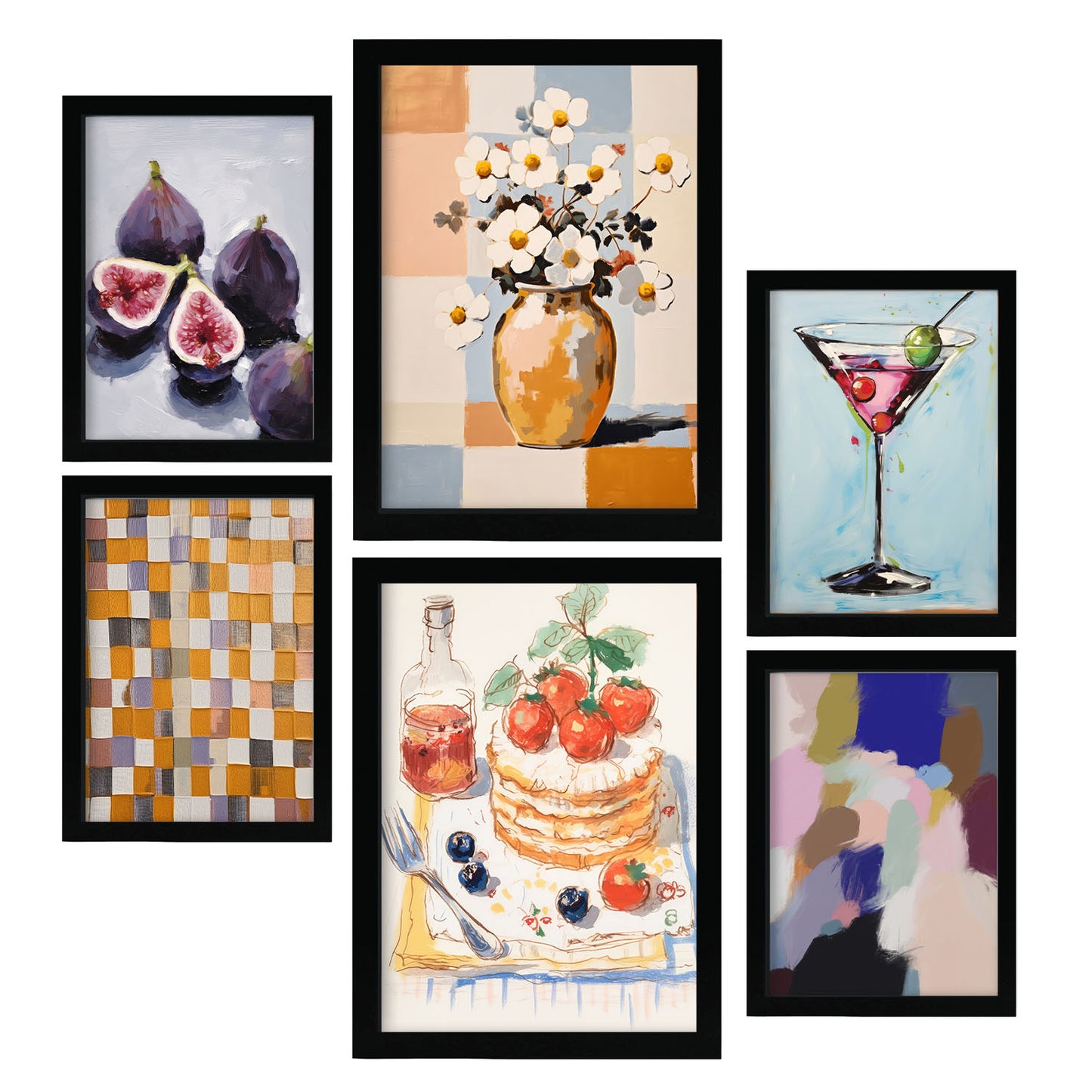 Nacnic Set de 6 Láminas de Tortita Posters