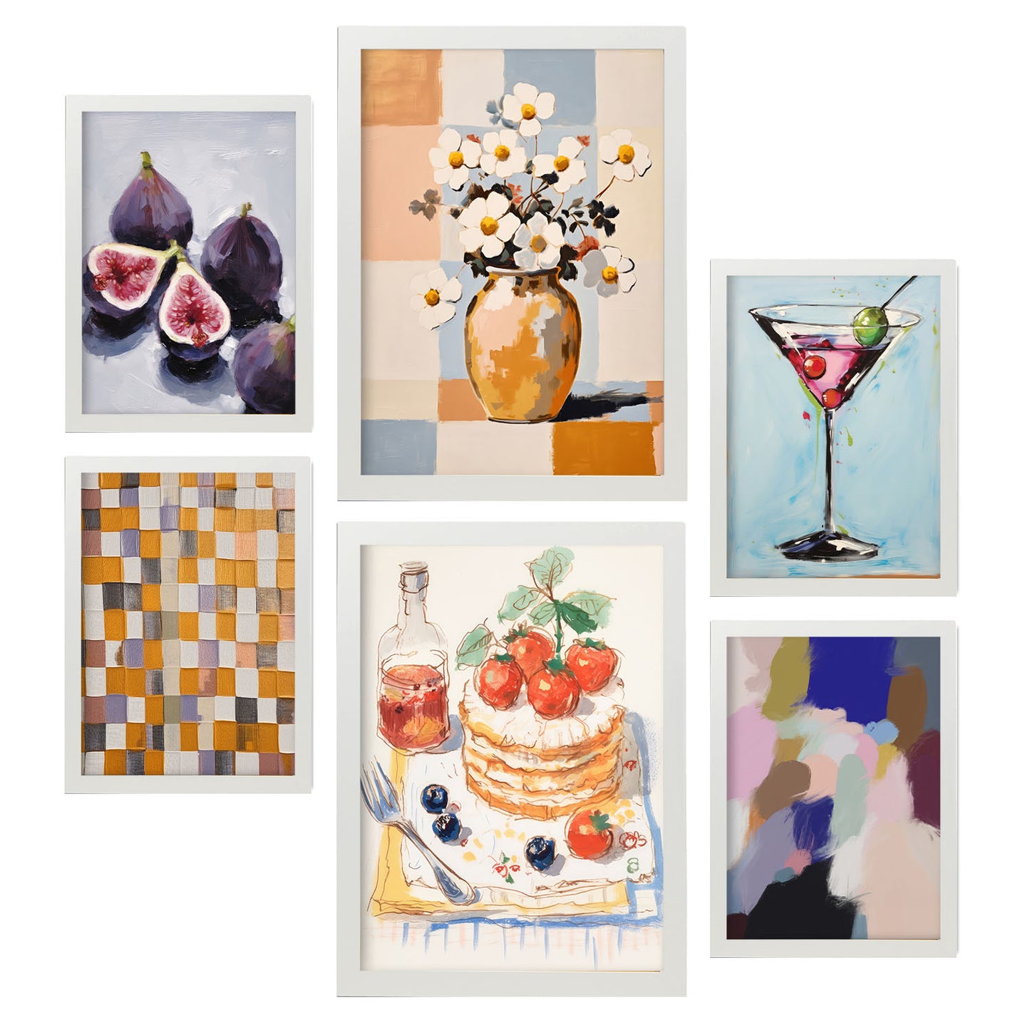 Nacnic Set de 6 Láminas de Tortita Posters