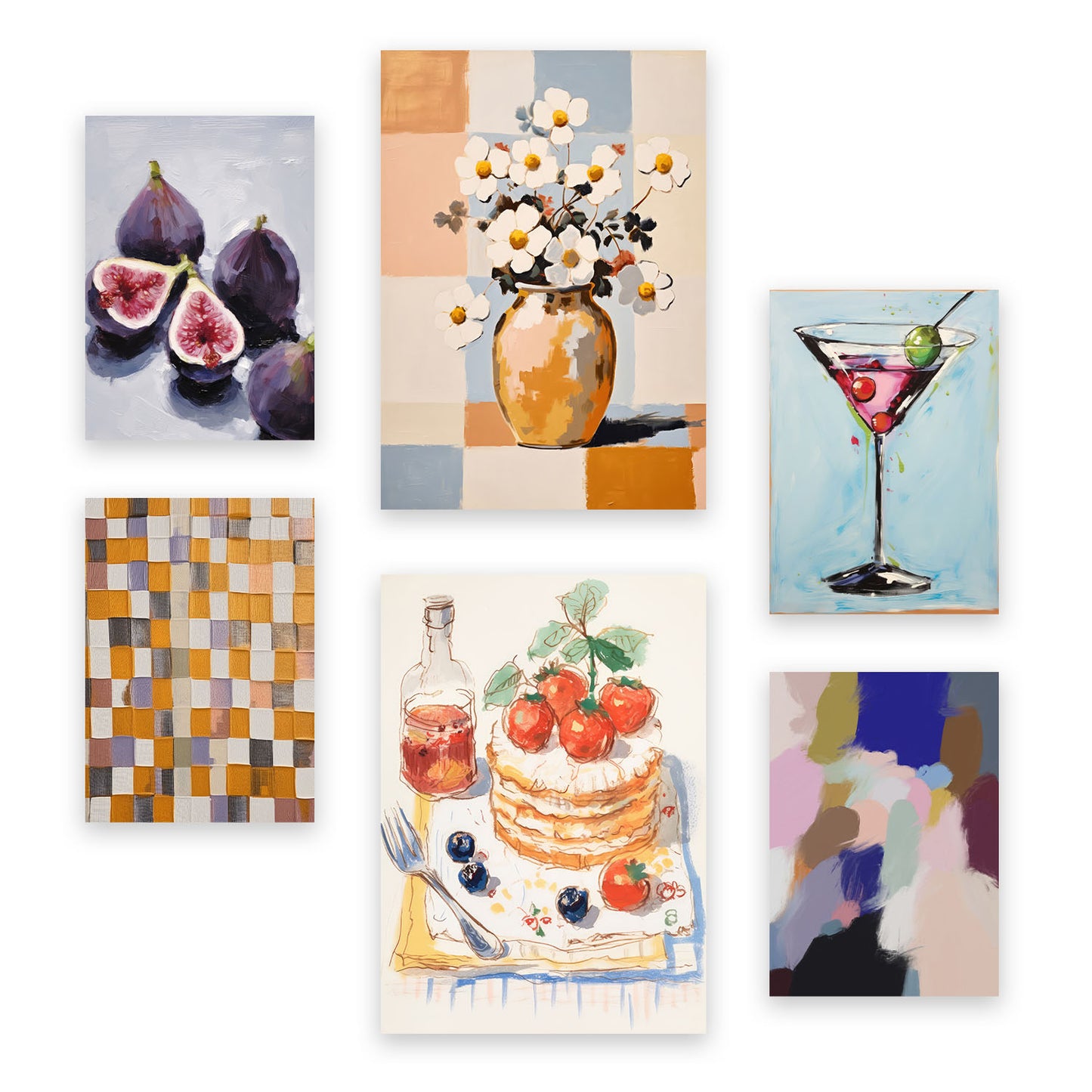 Nacnic Set de 6 Láminas de Tortita Posters
