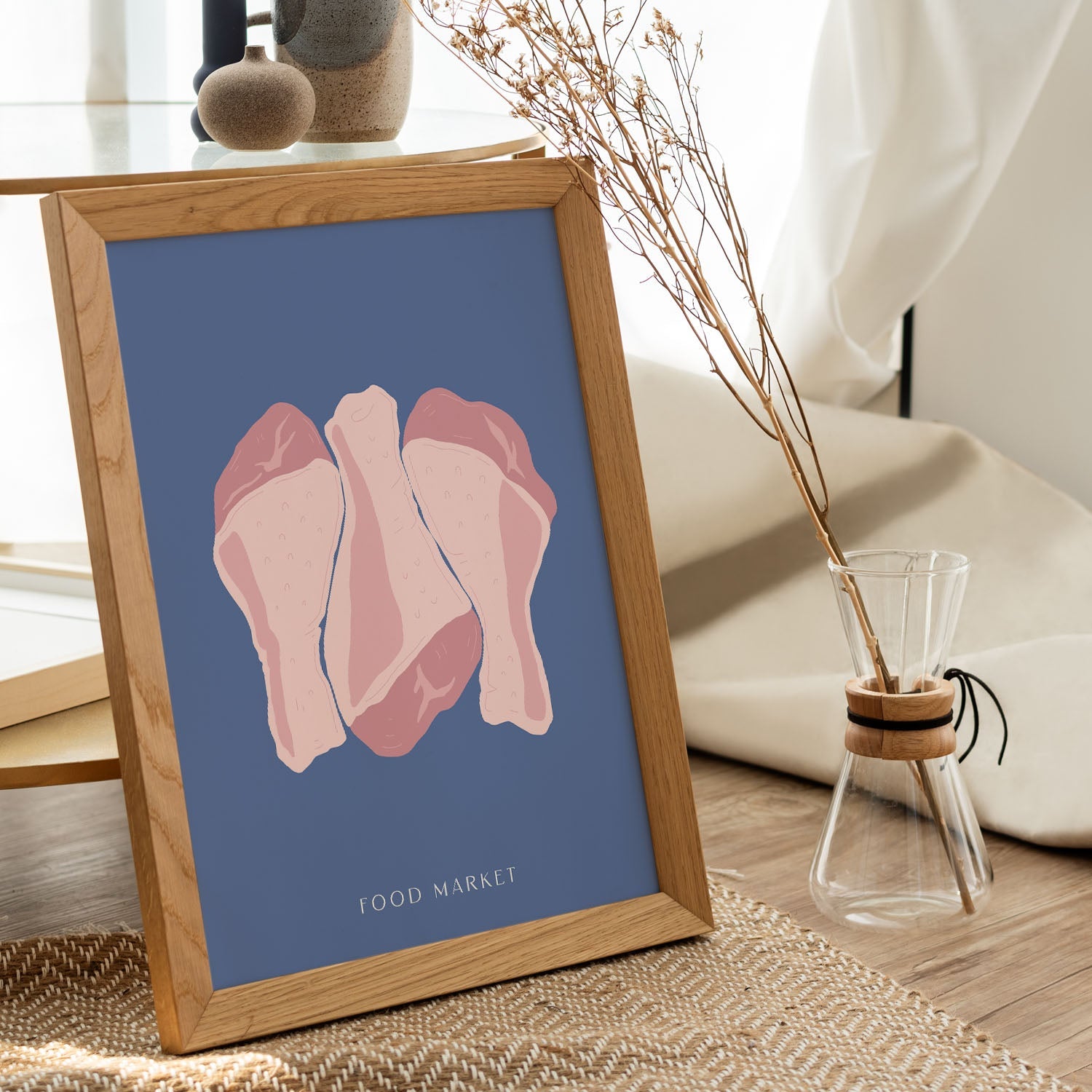 Raw Chicken Drumsticks-Artwork-Nacnic-Nacnic Estudio SL