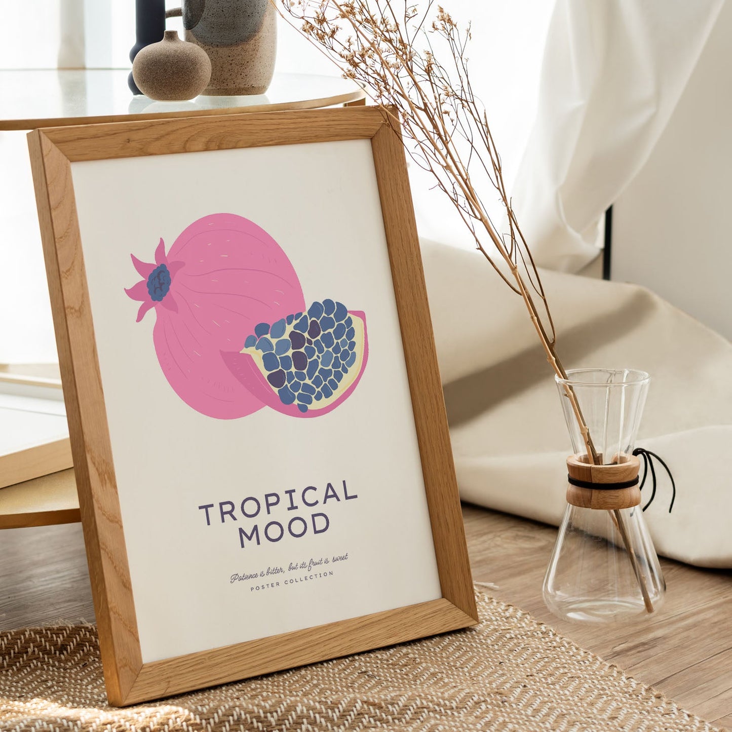 Tropical Mood Pomegranate-Artwork-Nacnic-Nacnic Estudio SL