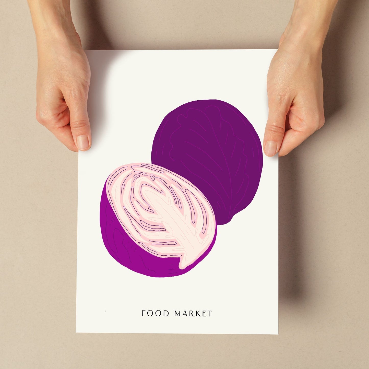 Purple Cabbage-Artwork-Nacnic-Nacnic Estudio SL