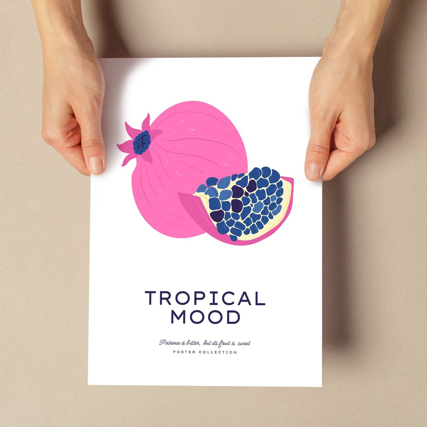 Tropical Mood Pomegranate-Artwork-Nacnic-Nacnic Estudio SL