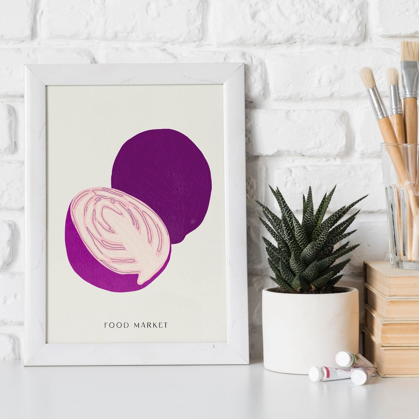 Purple Cabbage-Artwork-Nacnic-Nacnic Estudio SL