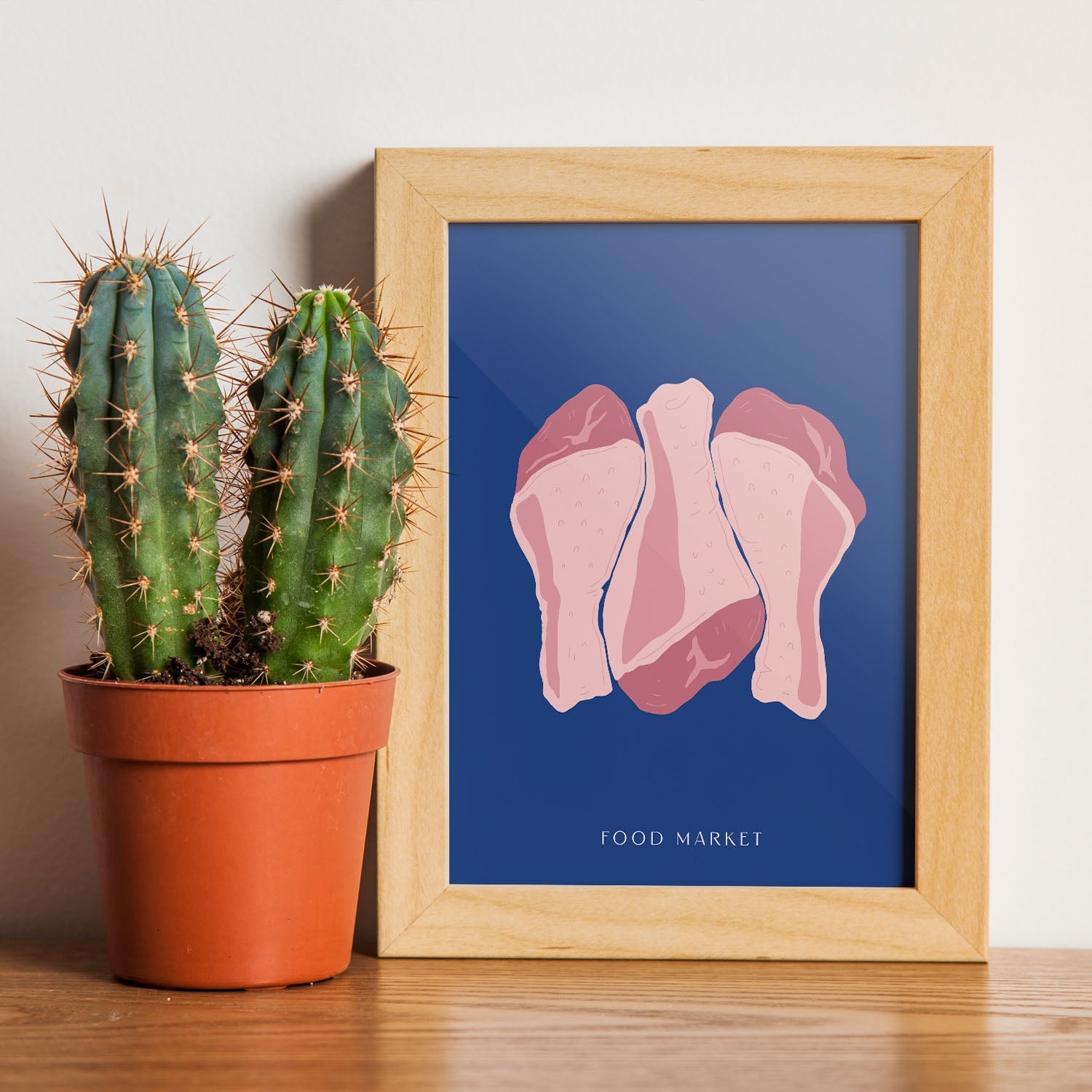 Raw Chicken Drumsticks-Artwork-Nacnic-Nacnic Estudio SL