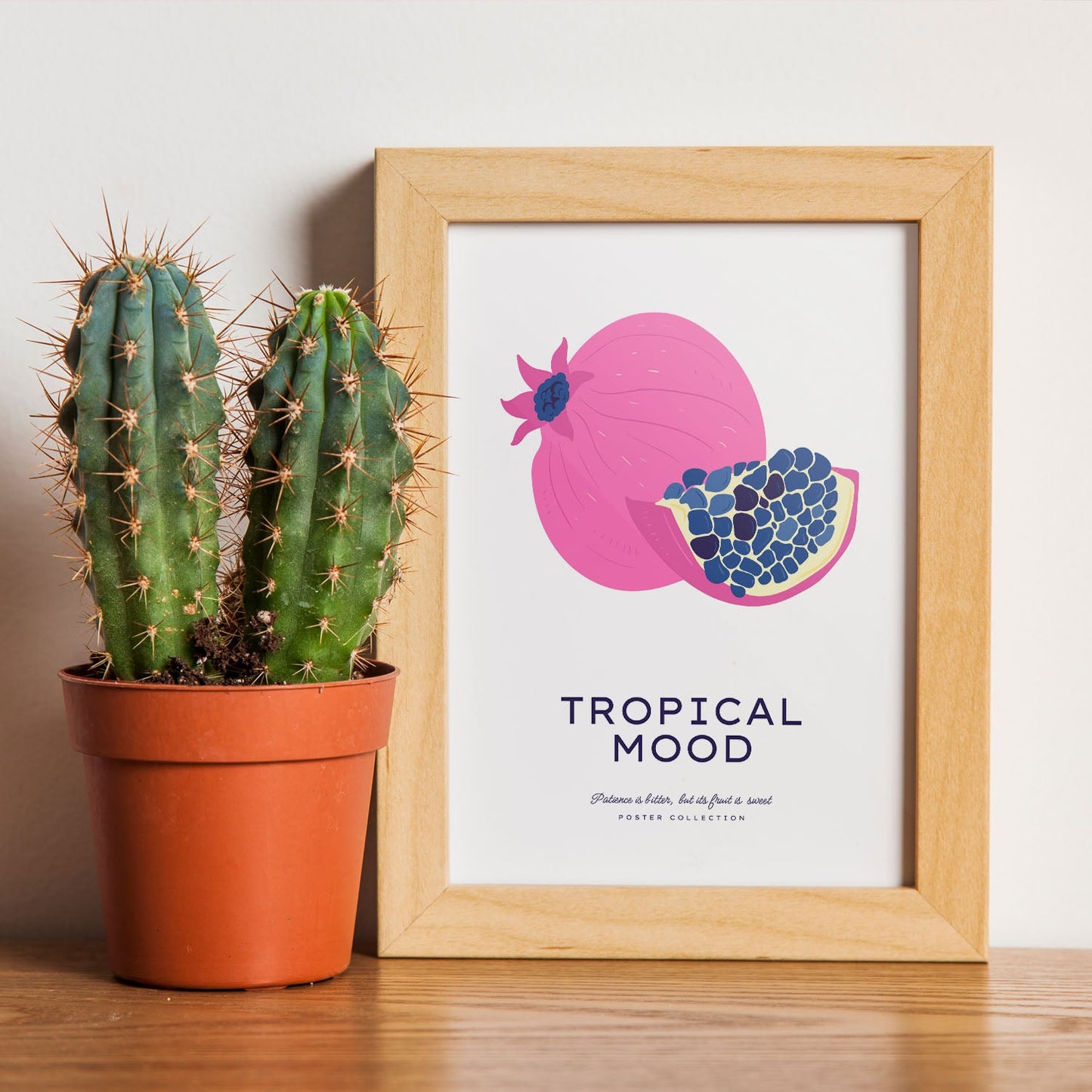 Tropical Mood Pomegranate-Artwork-Nacnic-Nacnic Estudio SL