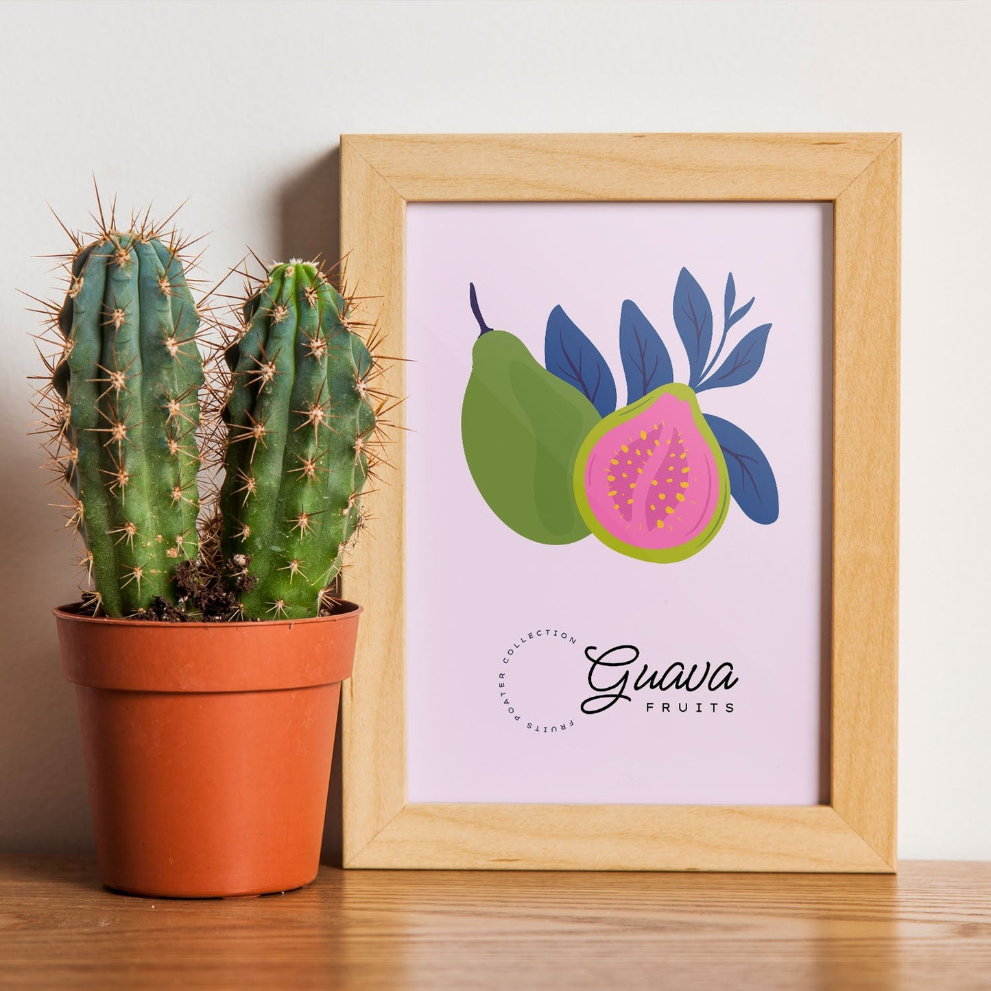 Guava Fruit and Leaves-Artwork-Nacnic-Nacnic Estudio SL