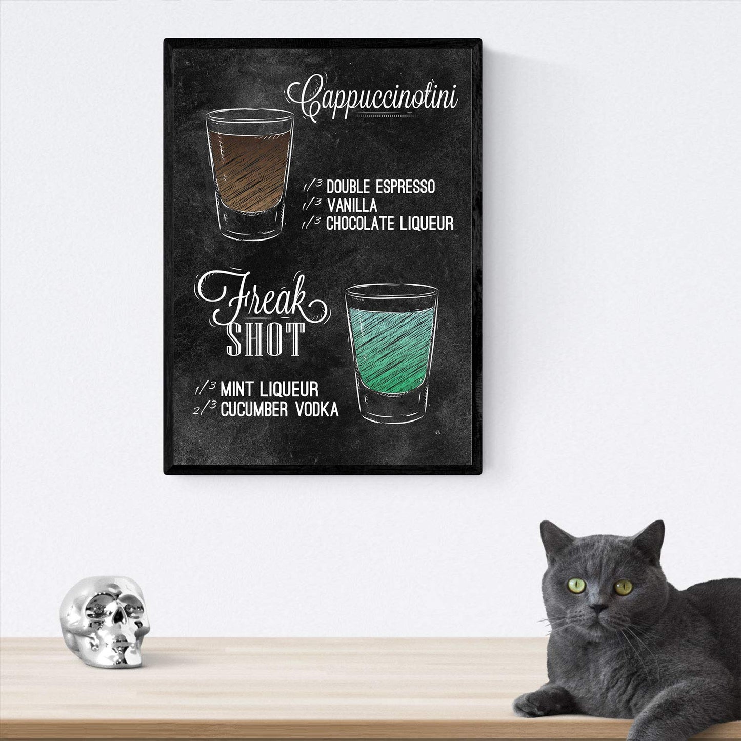 Pack de posters de cervezas y chupitos. Láminas de Tipos de chupitos 2. Posters de alcohol y bebidas para bares.-Artwork-Nacnic-Nacnic Estudio SL