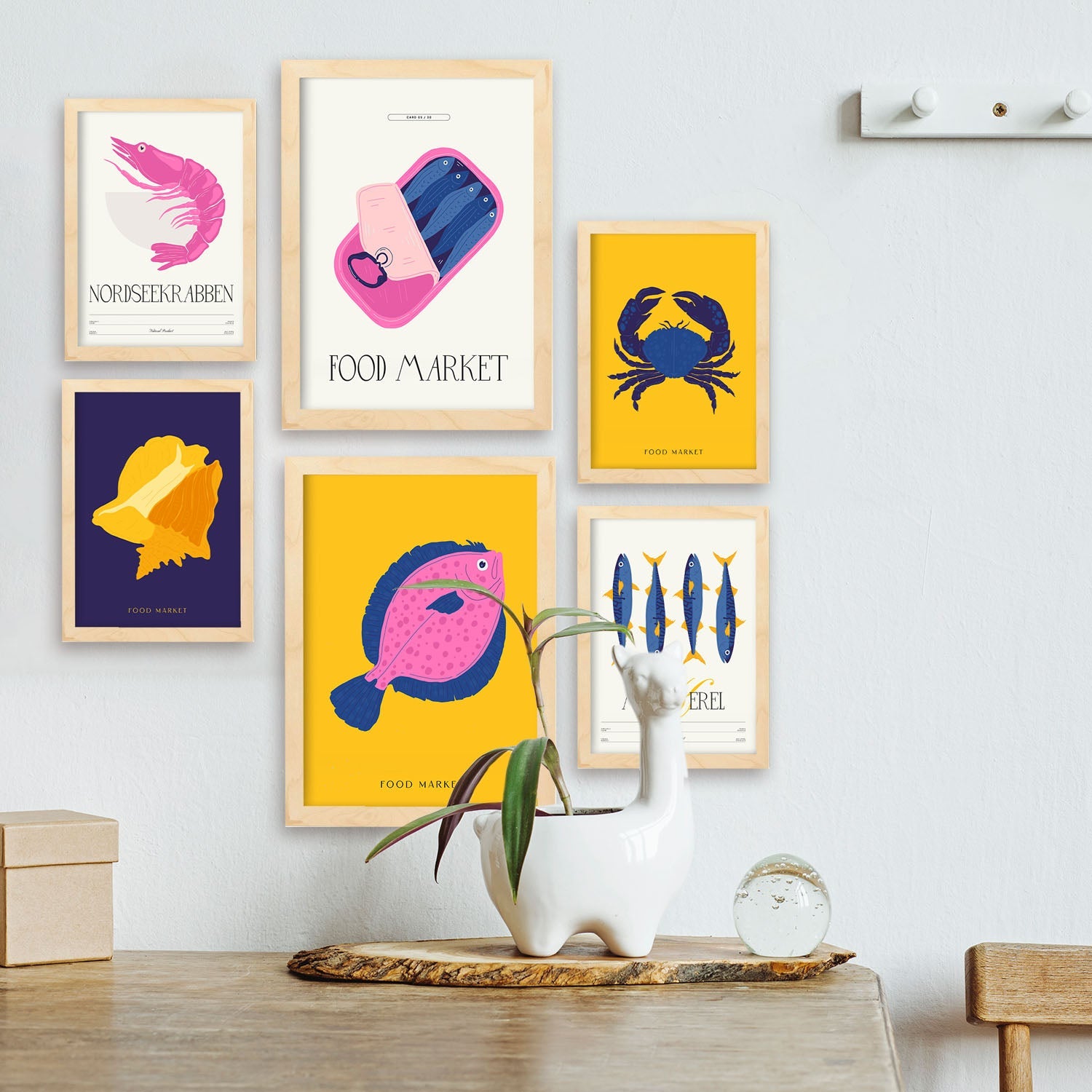 Food and Plants Posters. Seafood. Nature and Botany-Artwork-Nacnic-Nacnic Estudio SL