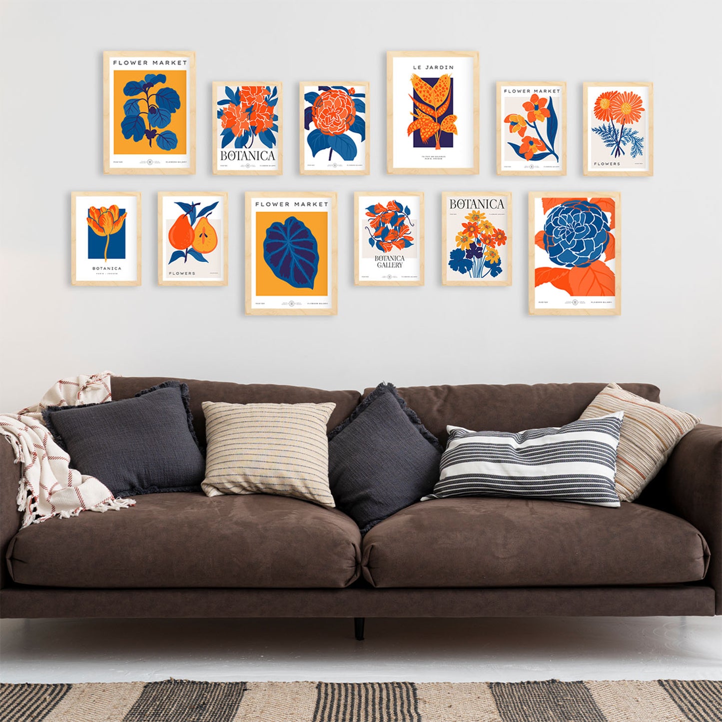 Conjunto de Impresiones Botánicas 3 - Láminas de Arte de Pared Elegantes y Versátiles