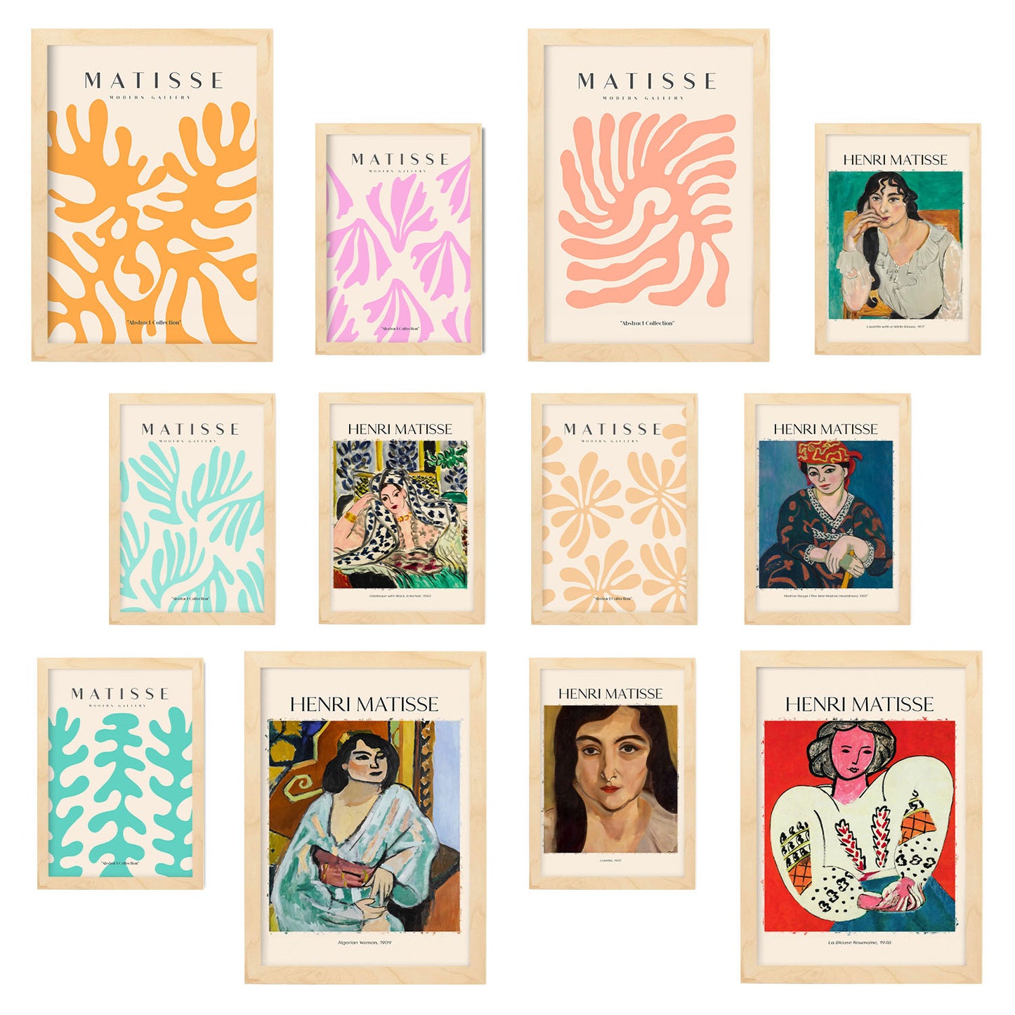 Conjunto de Láminas Matisse 2 - Estilo del Famoso Pintor