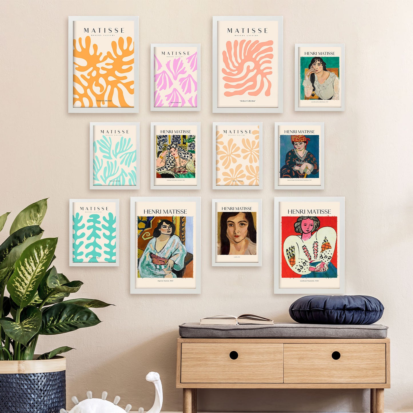 Conjunto de Láminas Matisse 2 - Estilo del Famoso Pintor