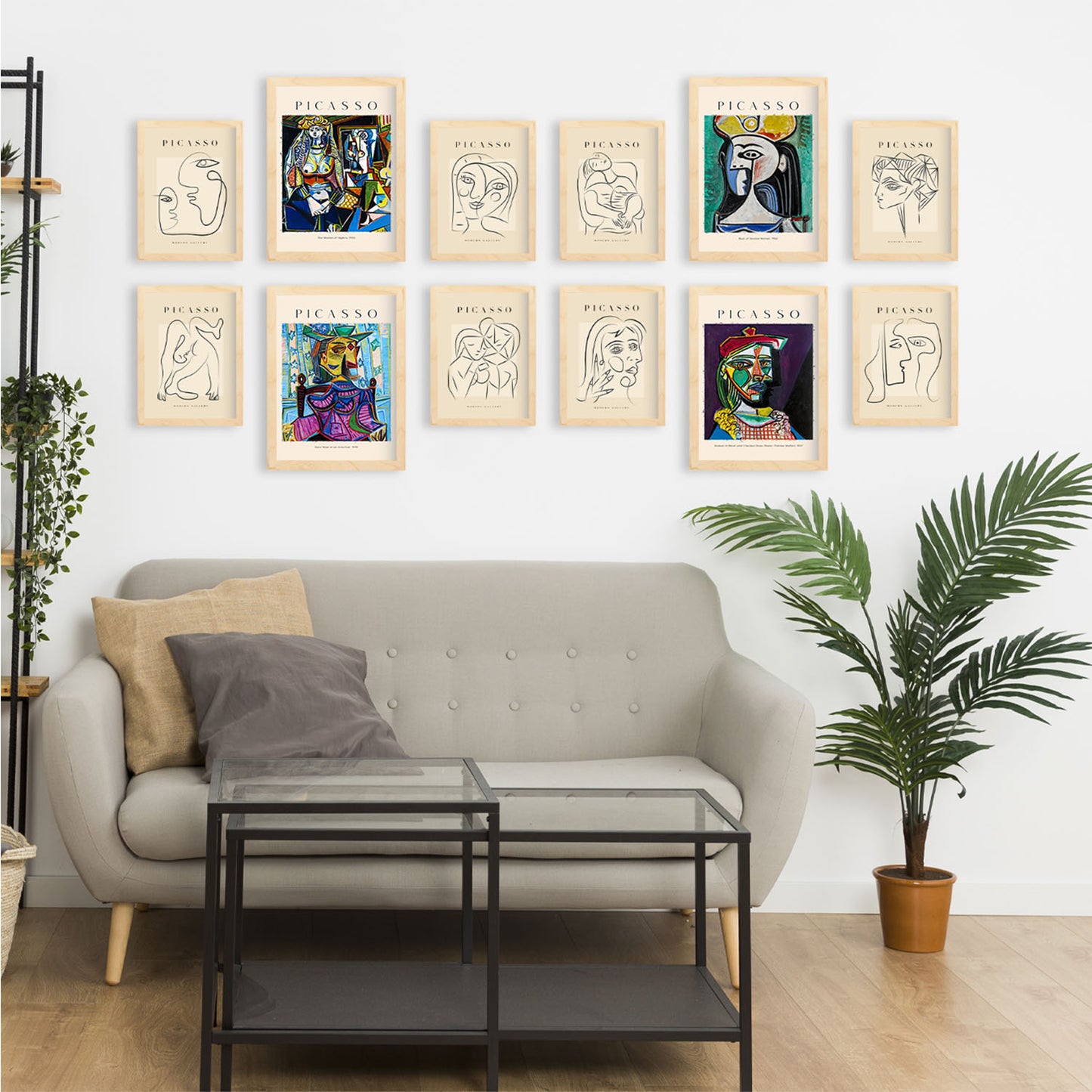 Colección Picasso: Conjunto de 12 láminas con diseños icónicos