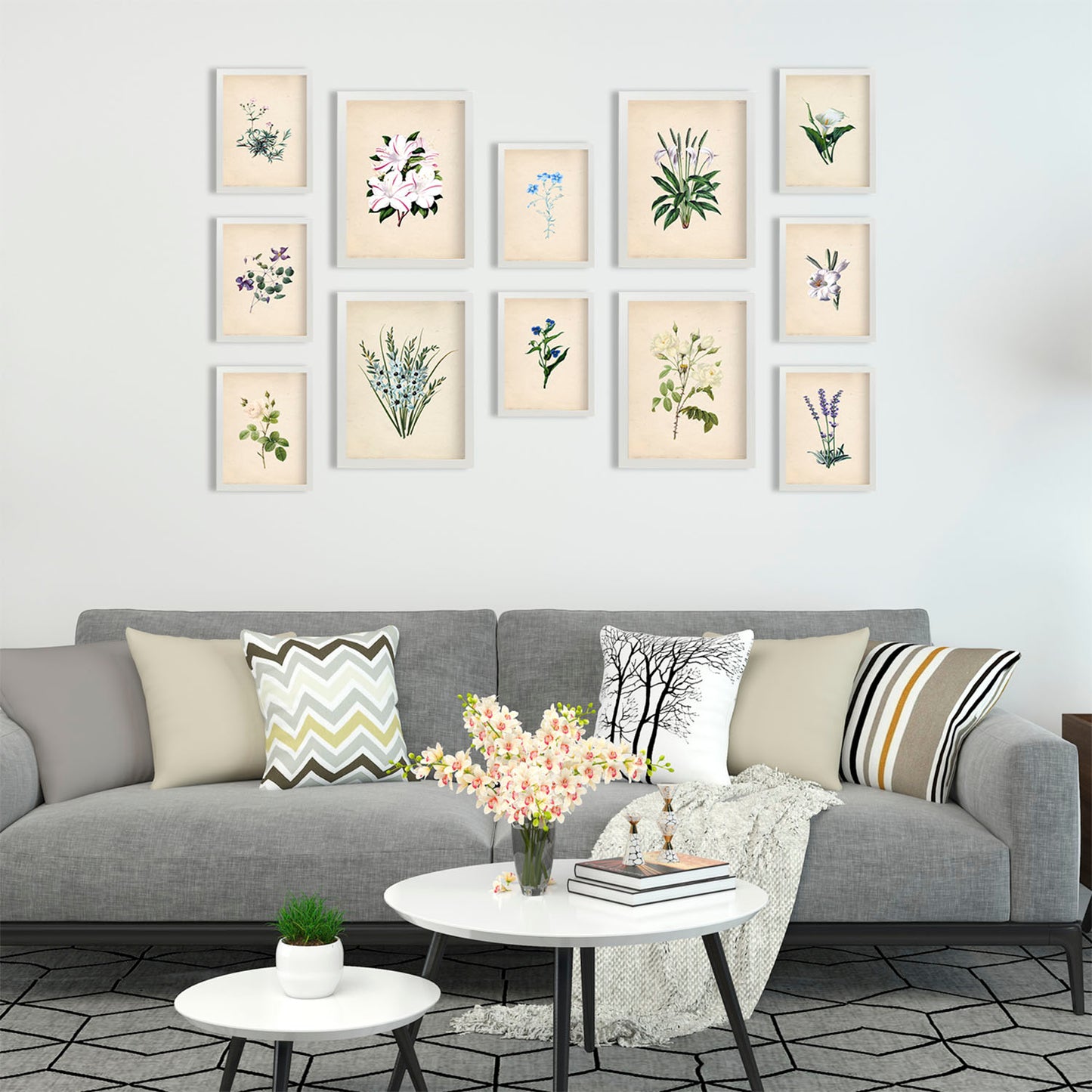 Conjunto Impresionante de Láminas de Flores Geniales en Colores Cautivadores