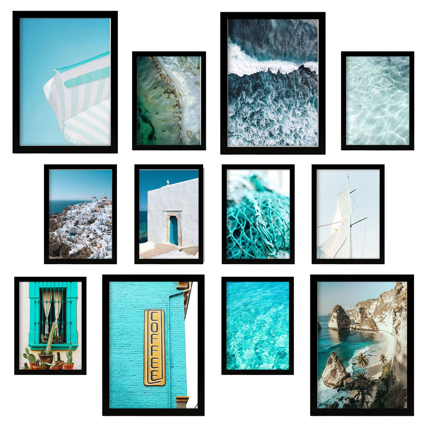 Conjunto de Impresiones Fotográficas Costeras - Láminas de Arte de Pared