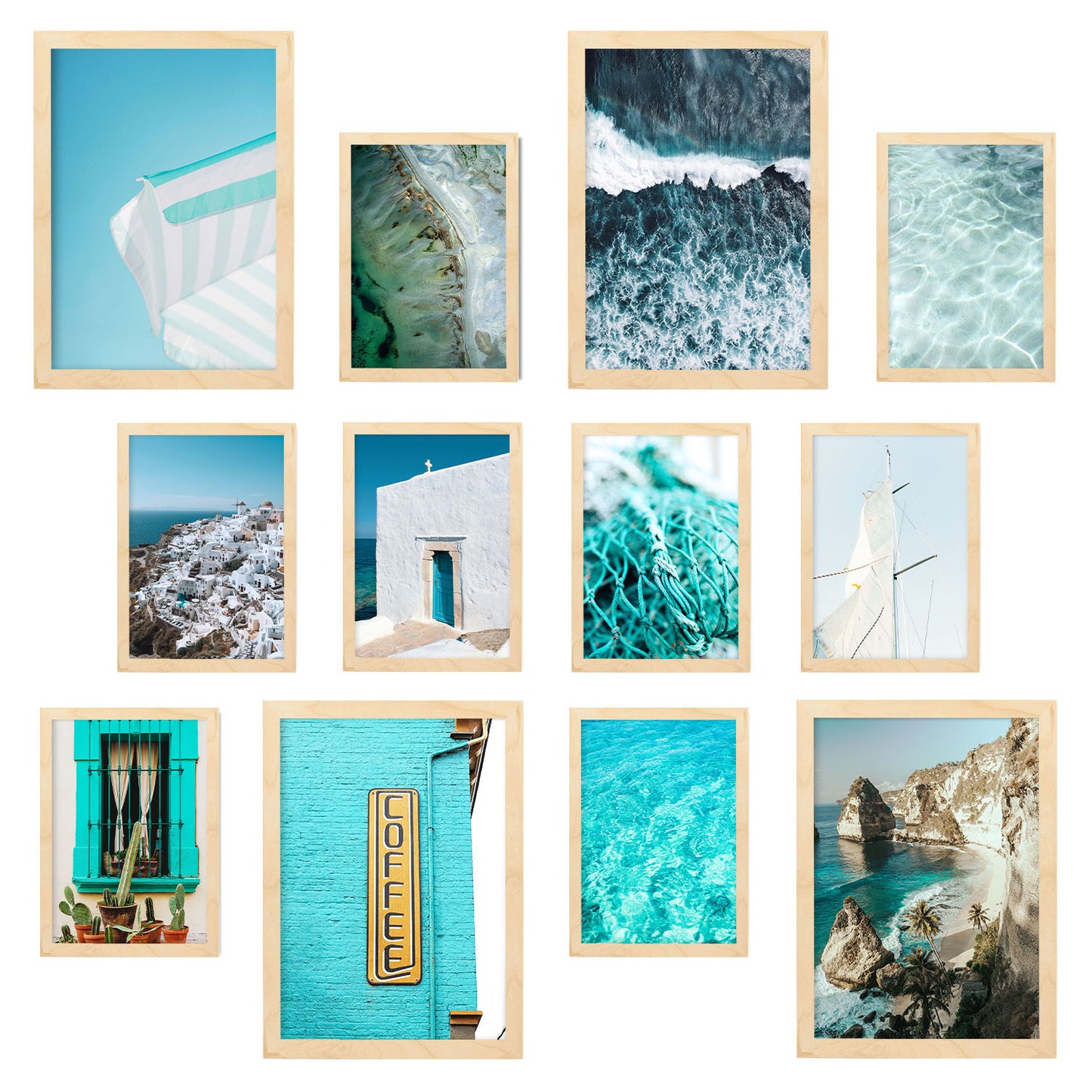 Conjunto de Impresiones Fotográficas Costeras - Láminas de Arte de Pared