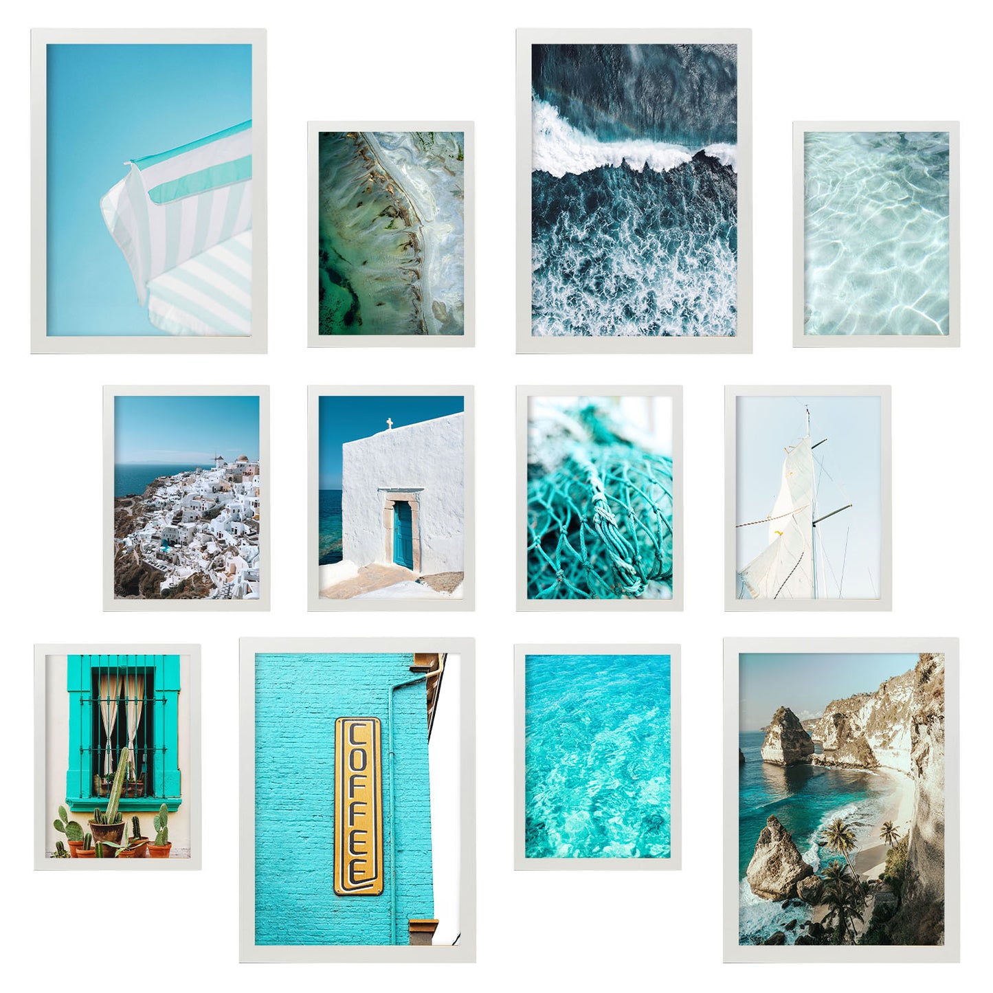 Conjunto de Impresiones Fotográficas Costeras - Láminas de Arte de Pared