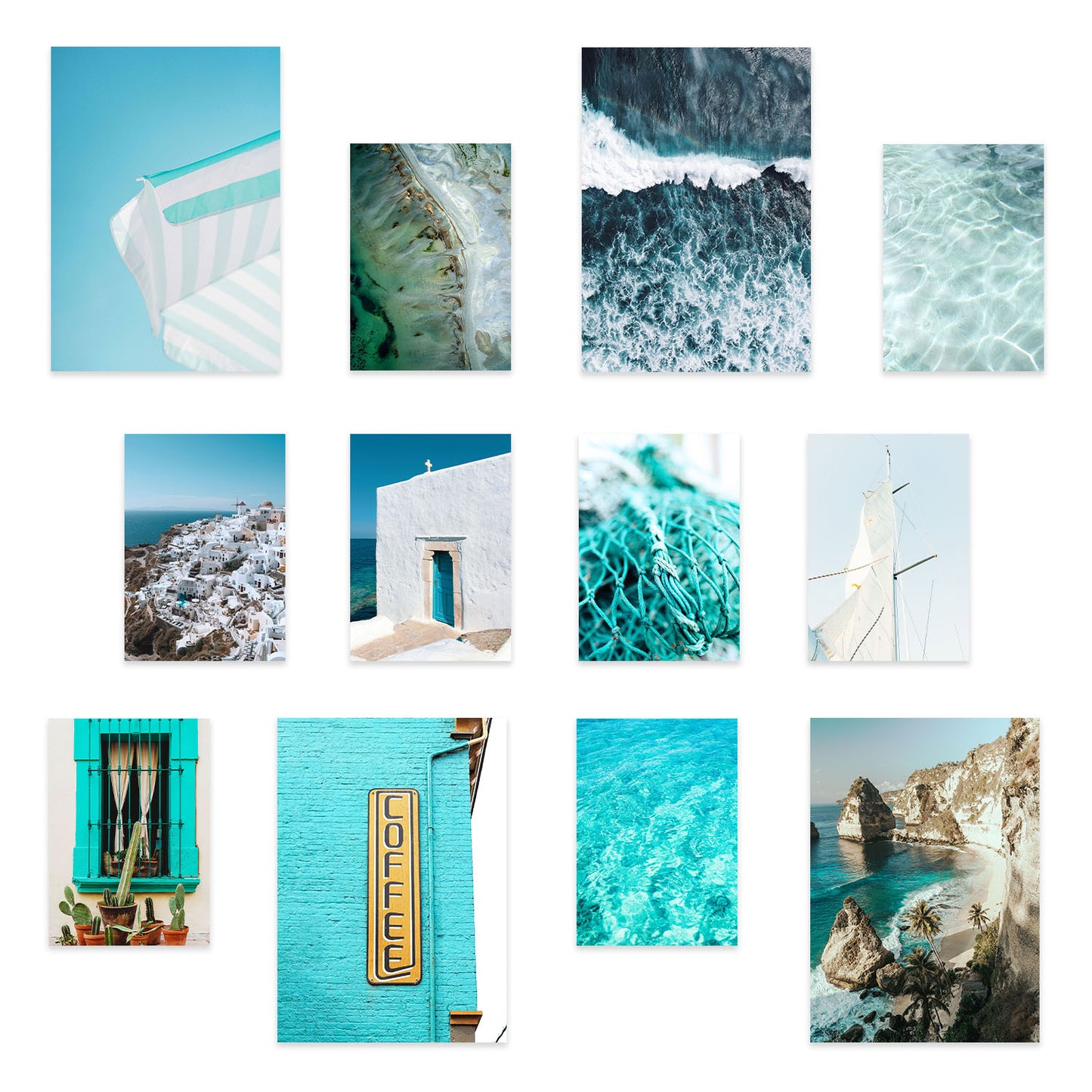 Conjunto de Impresiones Fotográficas Costeras - Láminas de Arte de Pared