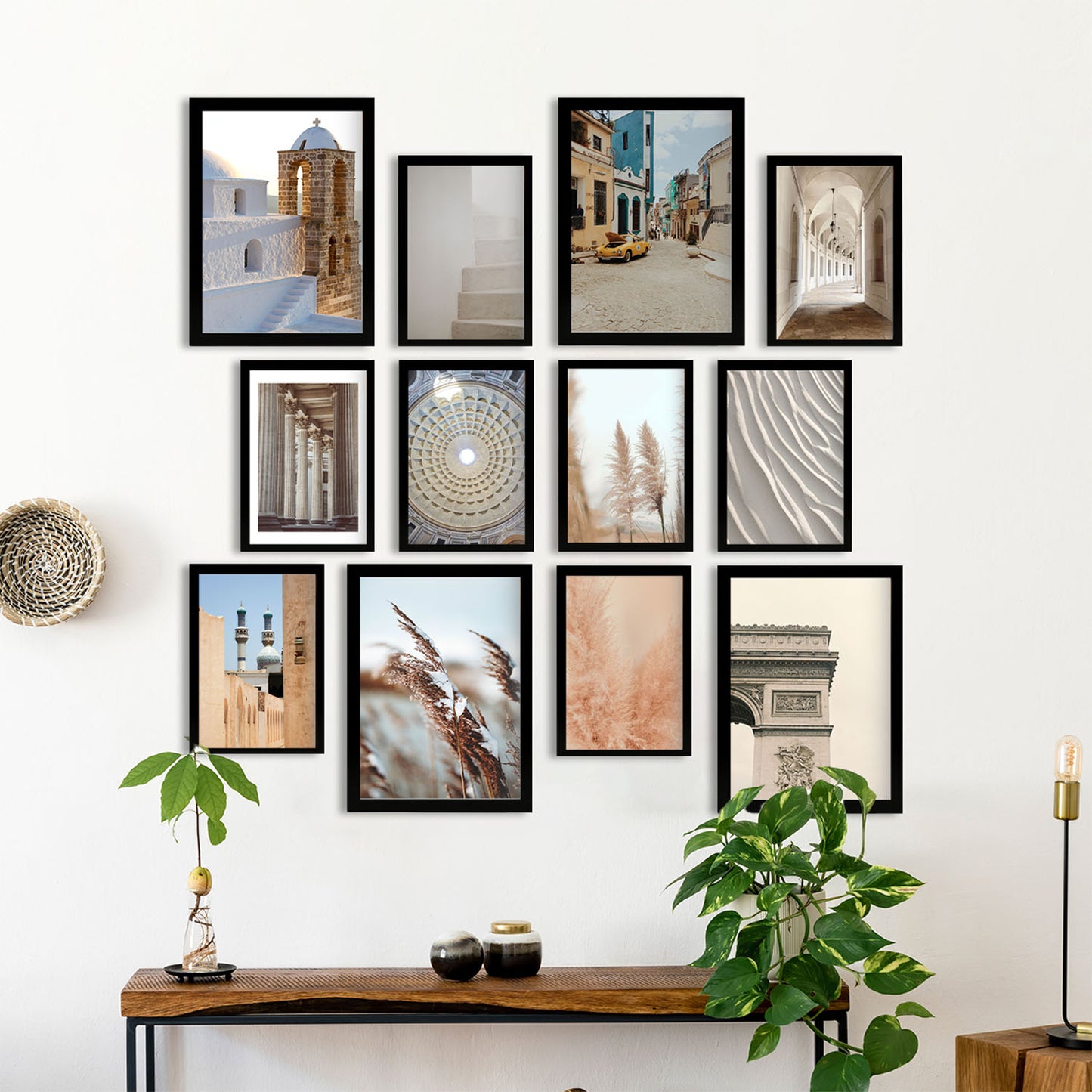 Conjunto de Fotografías de Dunas y Arquitecturas - Láminas de Arte de Pared