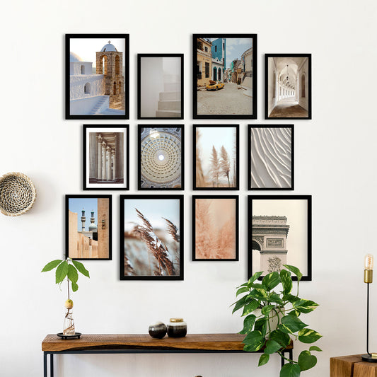Conjunto de Fotografías de Dunas y Arquitecturas - Láminas de Arte de Pared