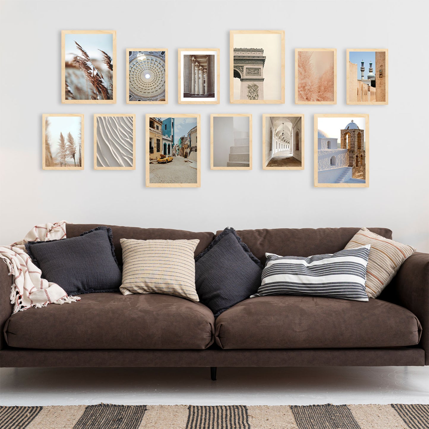 Conjunto de Fotografías de Dunas y Arquitecturas - Láminas de Arte de Pared