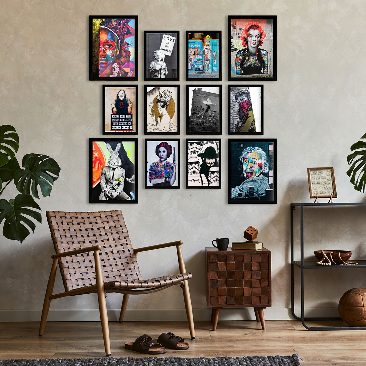Conjunto de Impresiones de Graffiti y Fotografía Vibrantes Edición Limitada