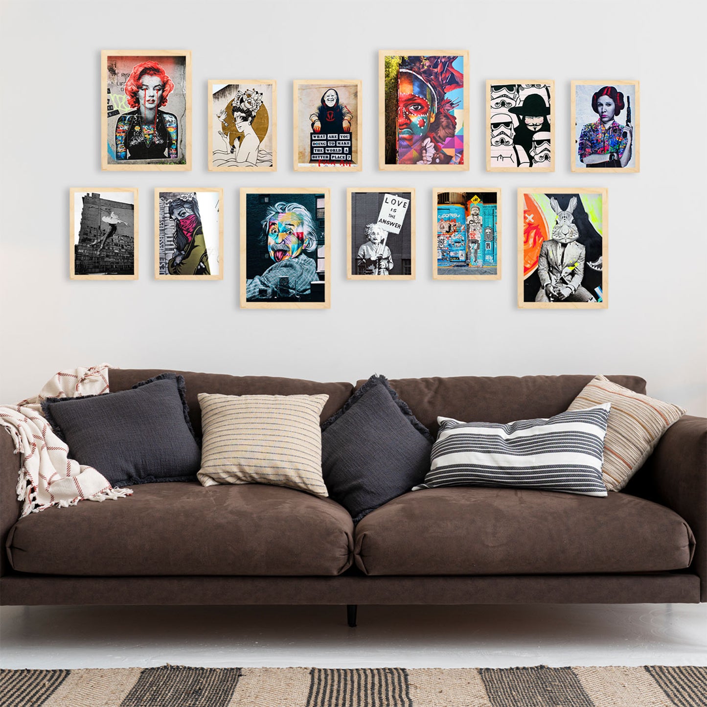 Conjunto de Impresiones de Graffiti y Fotografía Vibrantes Edición Limitada