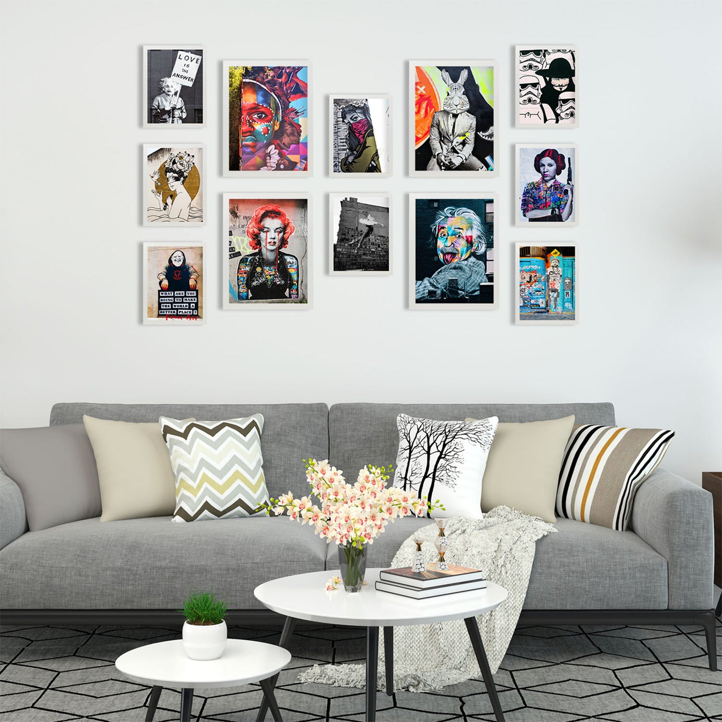 Conjunto de Impresiones de Graffiti y Fotografía Vibrantes Edición Limitada